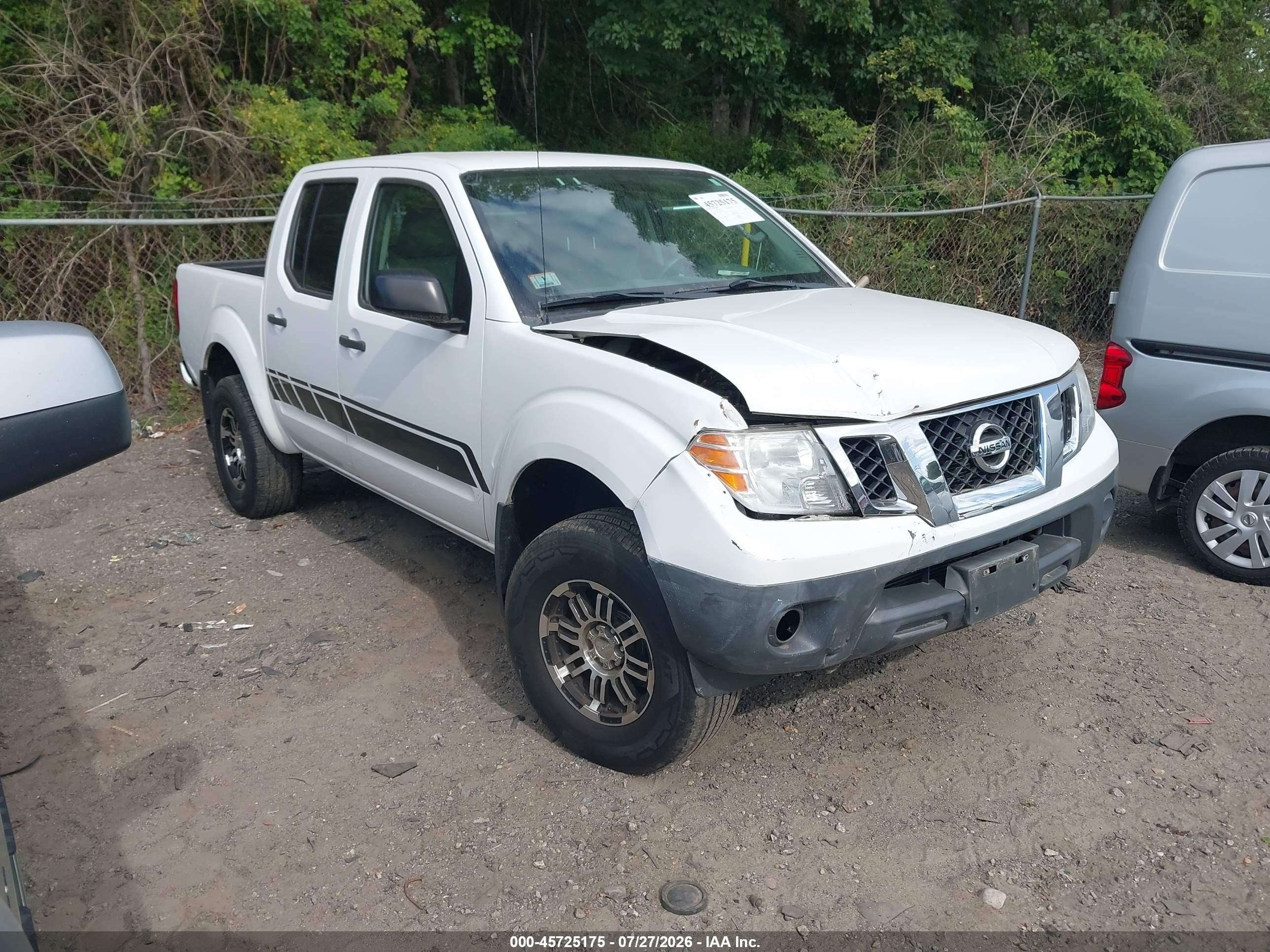 2012 Nissan Frontier S Белый vin: 1N6AD0EV1CC450284