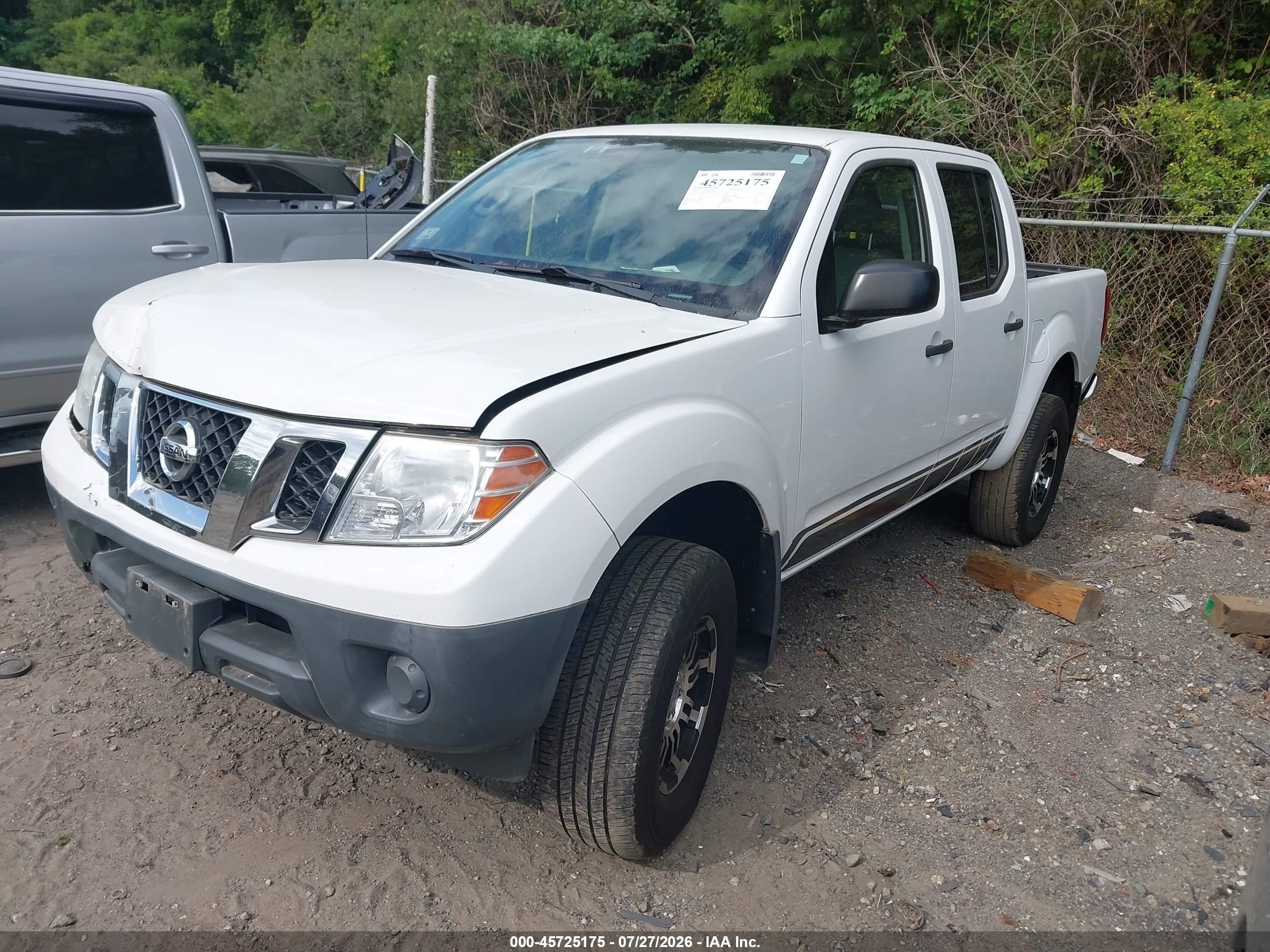 2012 Nissan Frontier S Белый vin: 1N6AD0EV1CC450284