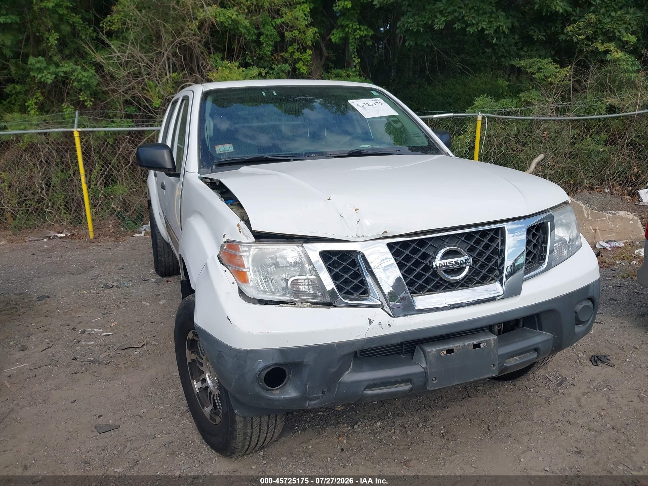 2012 Nissan Frontier S Белый vin: 1N6AD0EV1CC450284