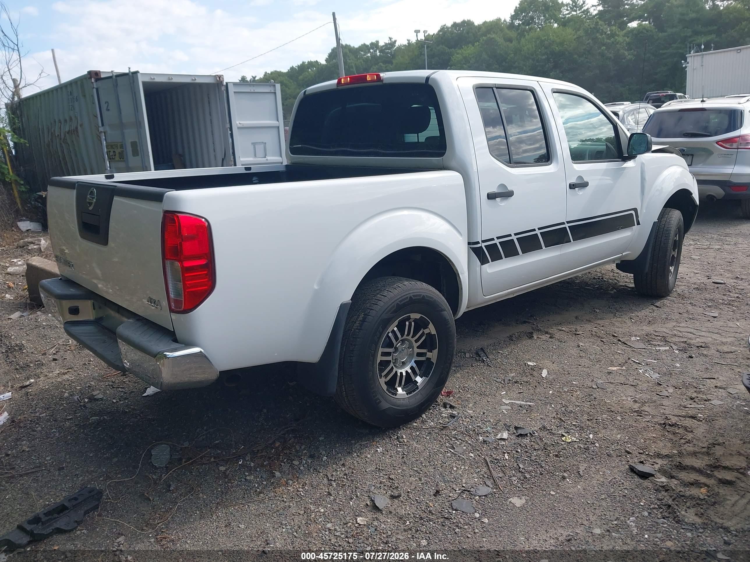 2012 Nissan Frontier S Белый vin: 1N6AD0EV1CC450284