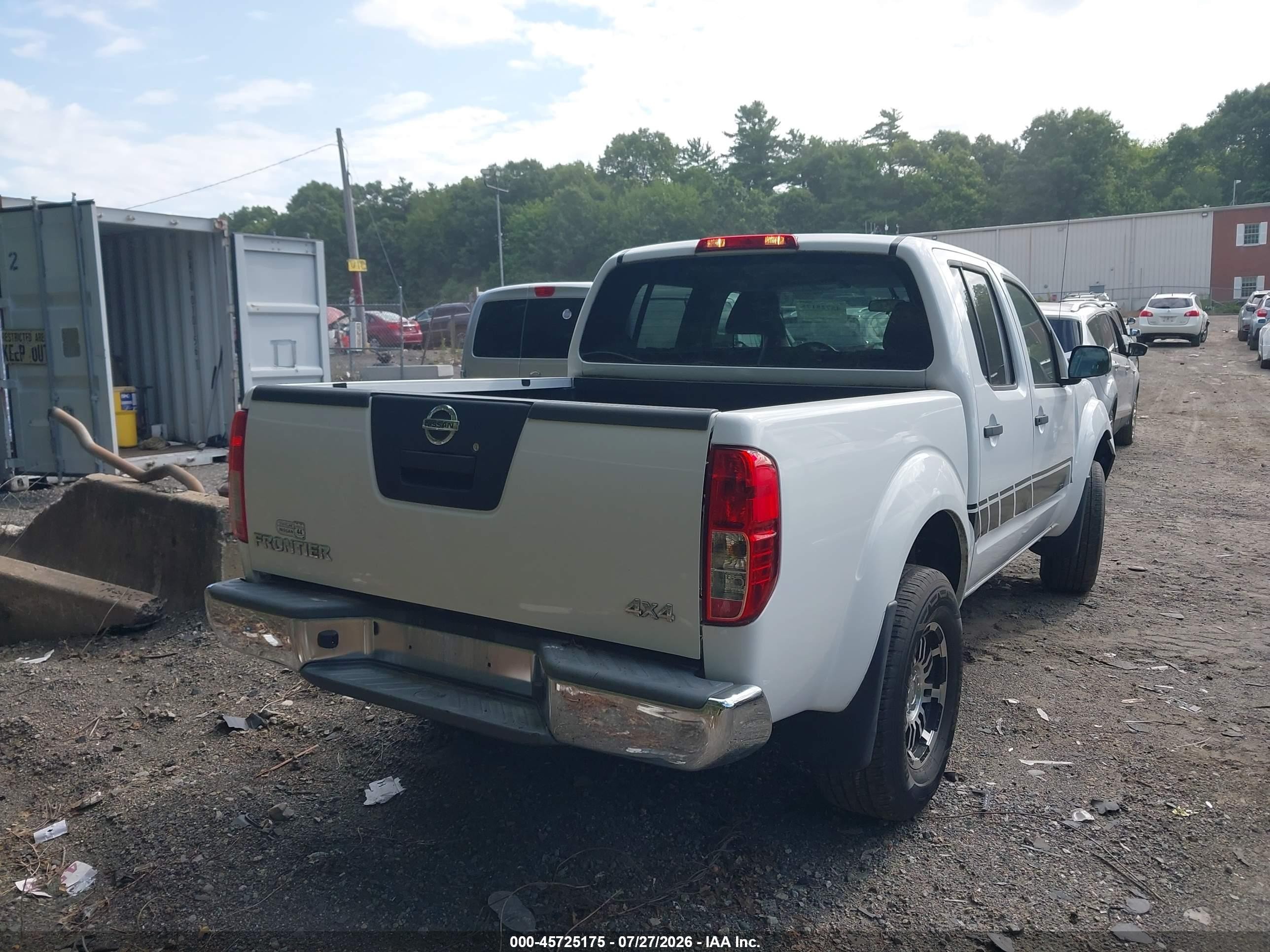 2012 Nissan Frontier S Белый vin: 1N6AD0EV1CC450284