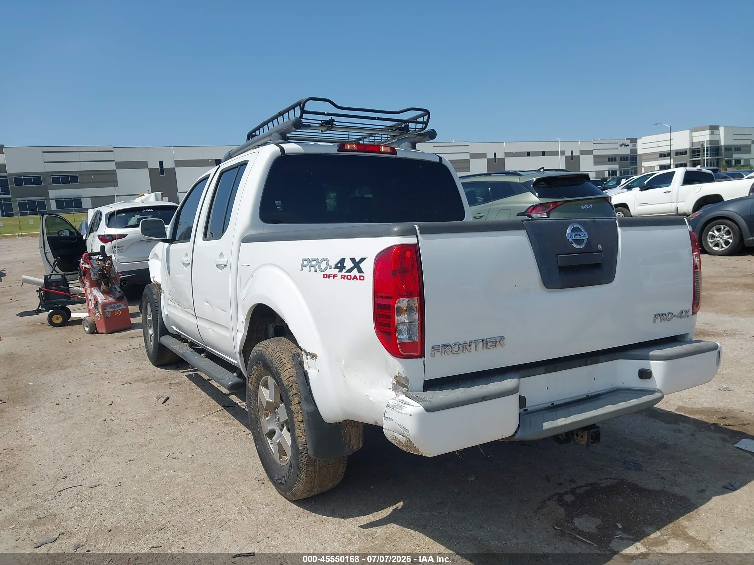 2012 Nissan Frontier Pro-4x White vin: 1N6AD0EV1CC457106