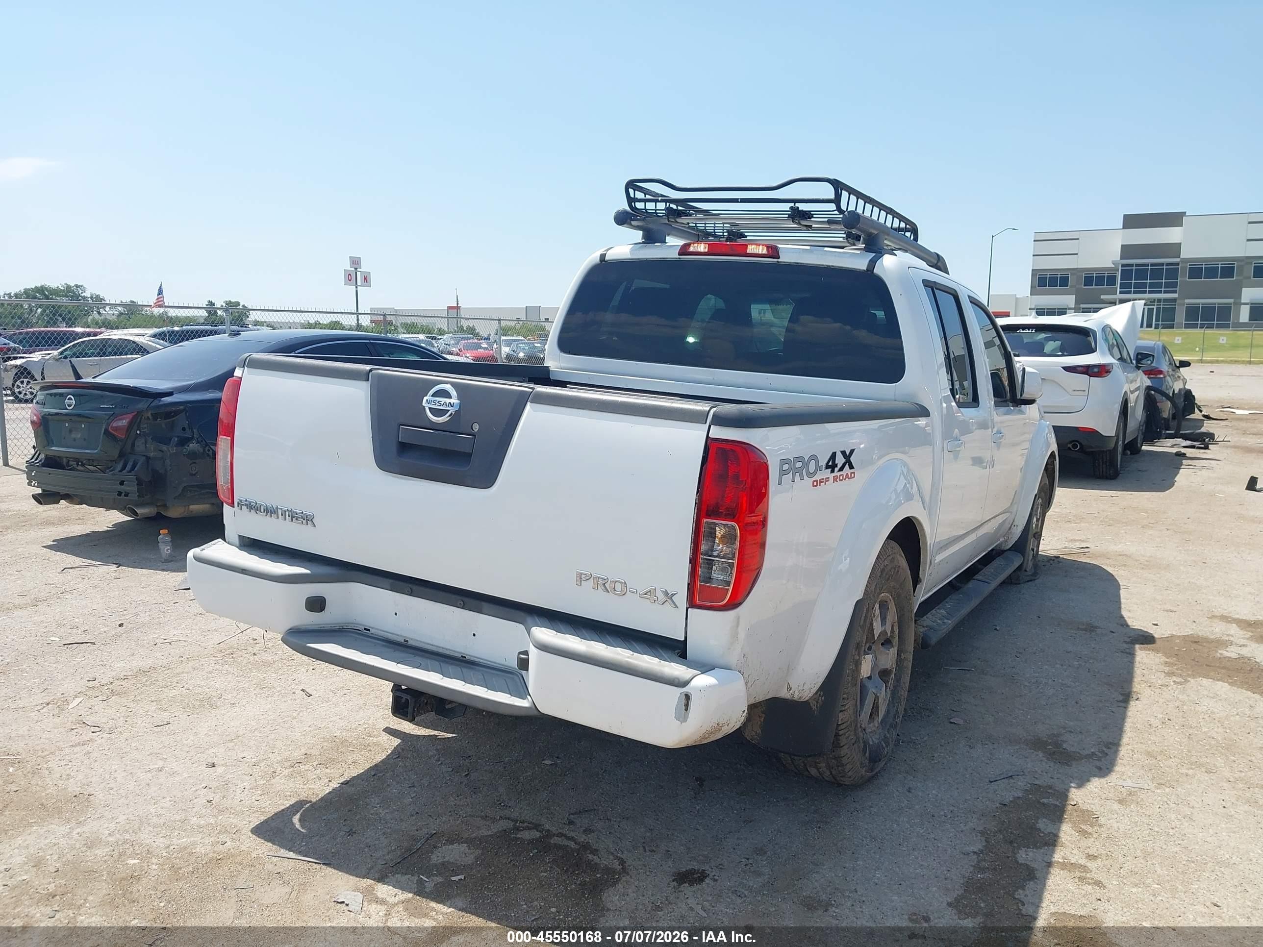 2012 Nissan Frontier Pro-4x White vin: 1N6AD0EV1CC457106