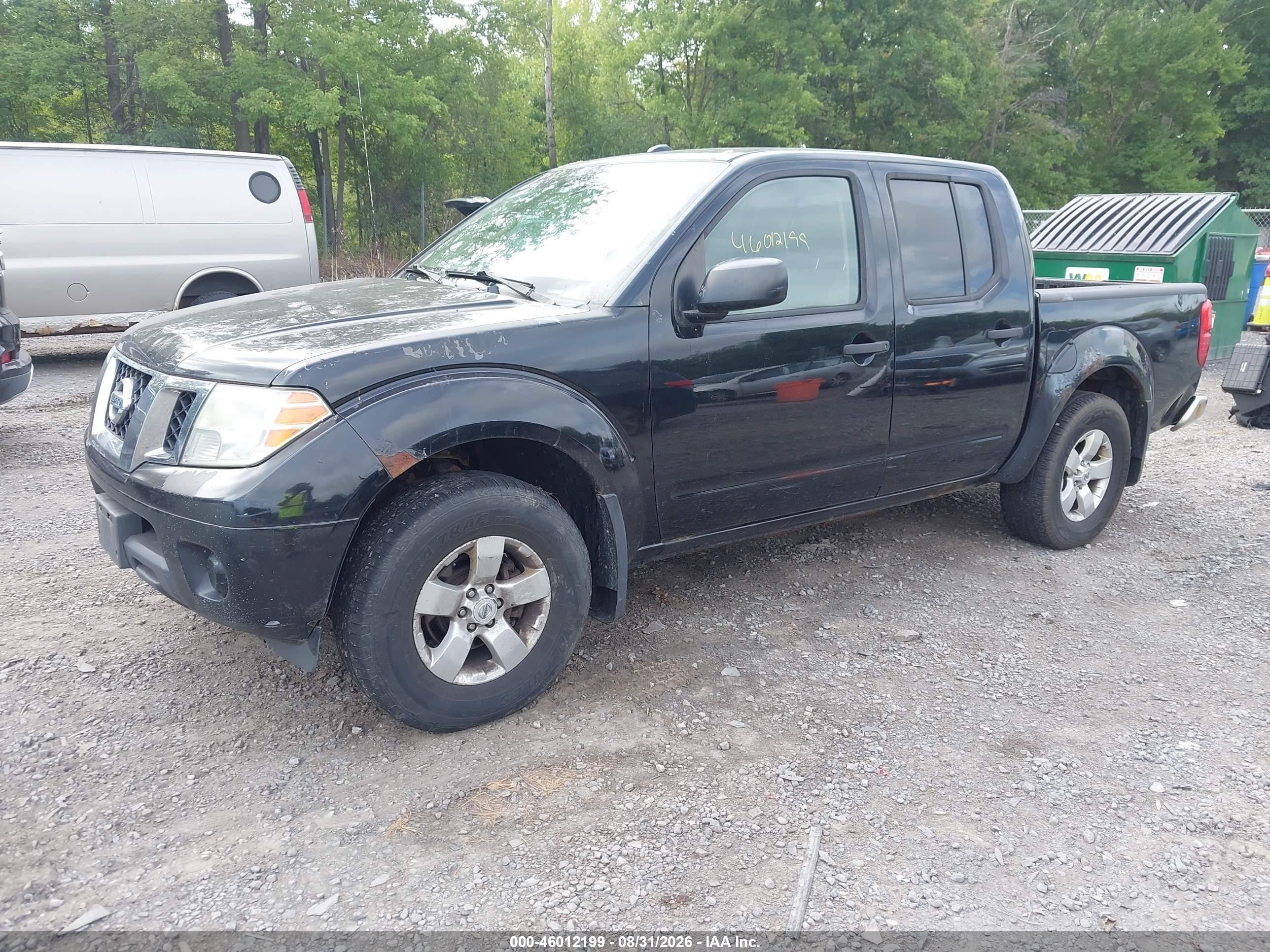 2012 Nissan Frontier Sv Черный vin: 1N6AD0EV1CC461673