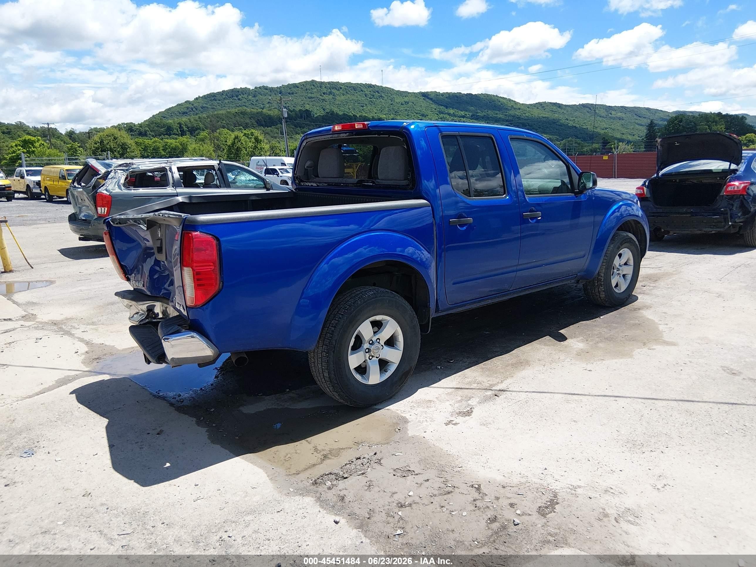 2013 Nissan Frontier Sv Blue vin: 1N6AD0EV1DN731443