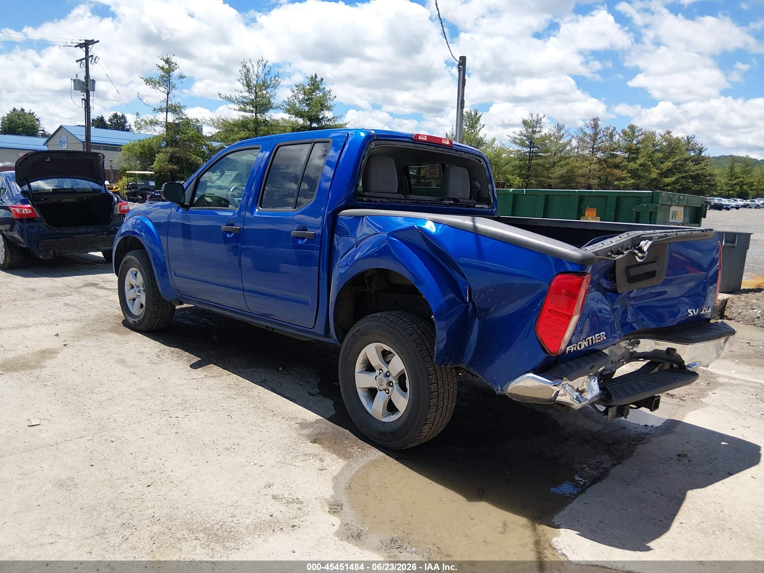 2013 Nissan Frontier Sv Blue vin: 1N6AD0EV1DN731443
