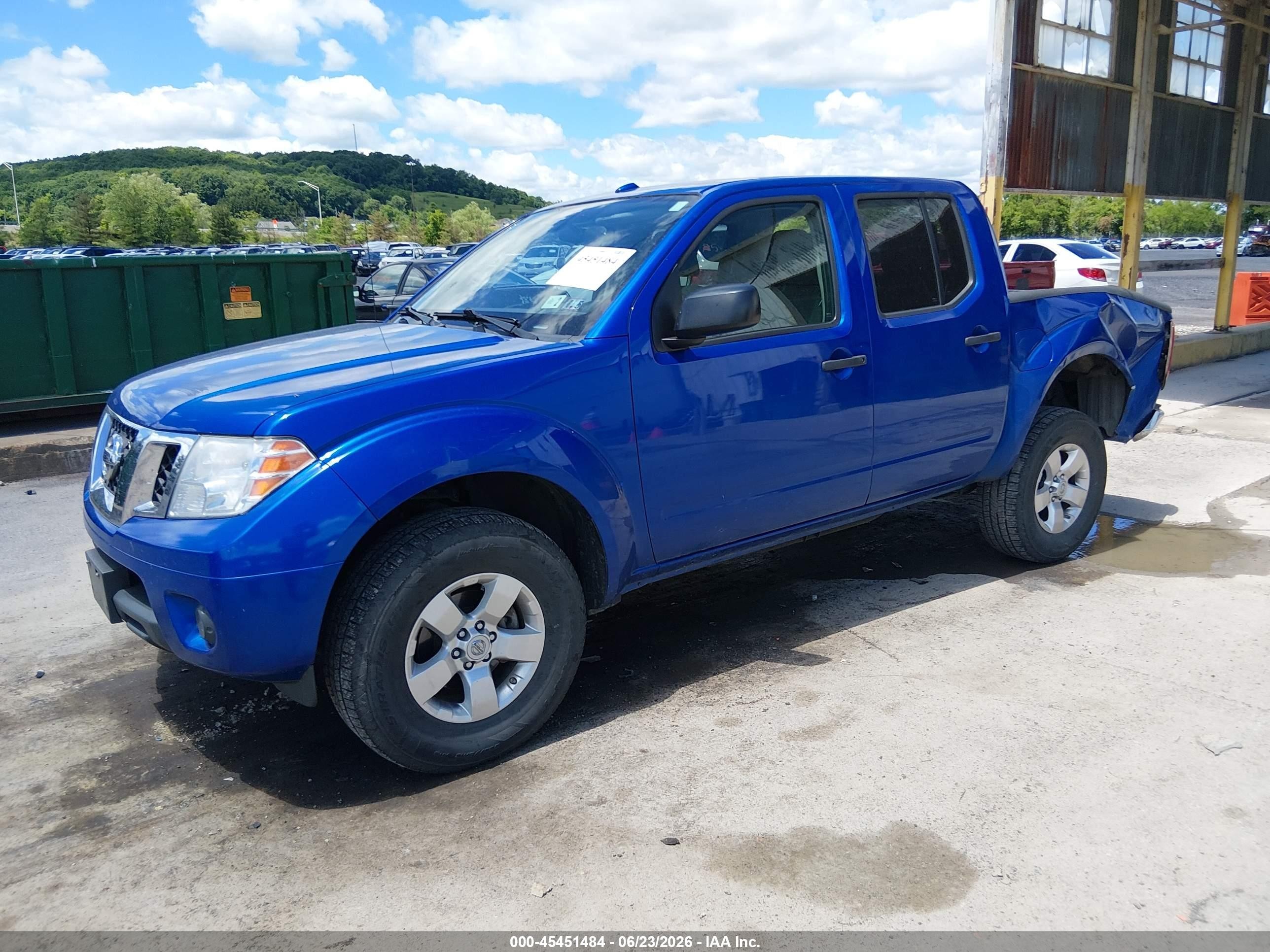 2013 Nissan Frontier Sv Blue vin: 1N6AD0EV1DN731443
