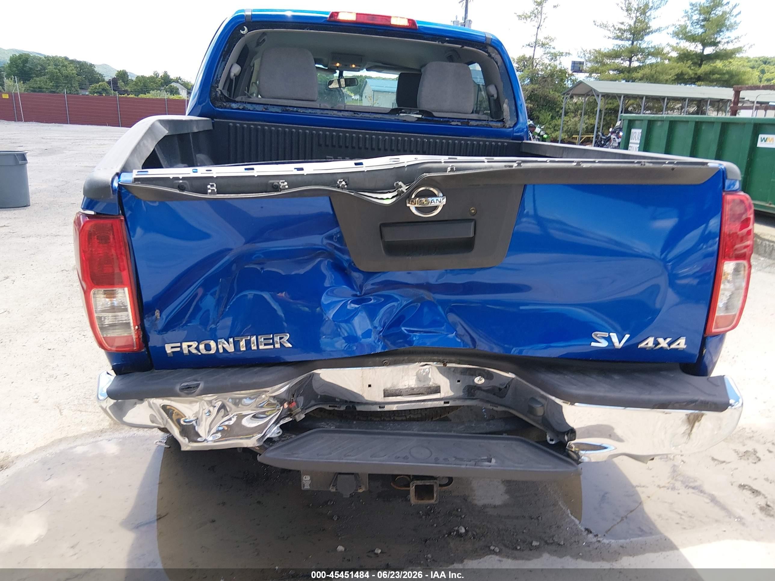 2013 Nissan Frontier Sv Blue vin: 1N6AD0EV1DN731443