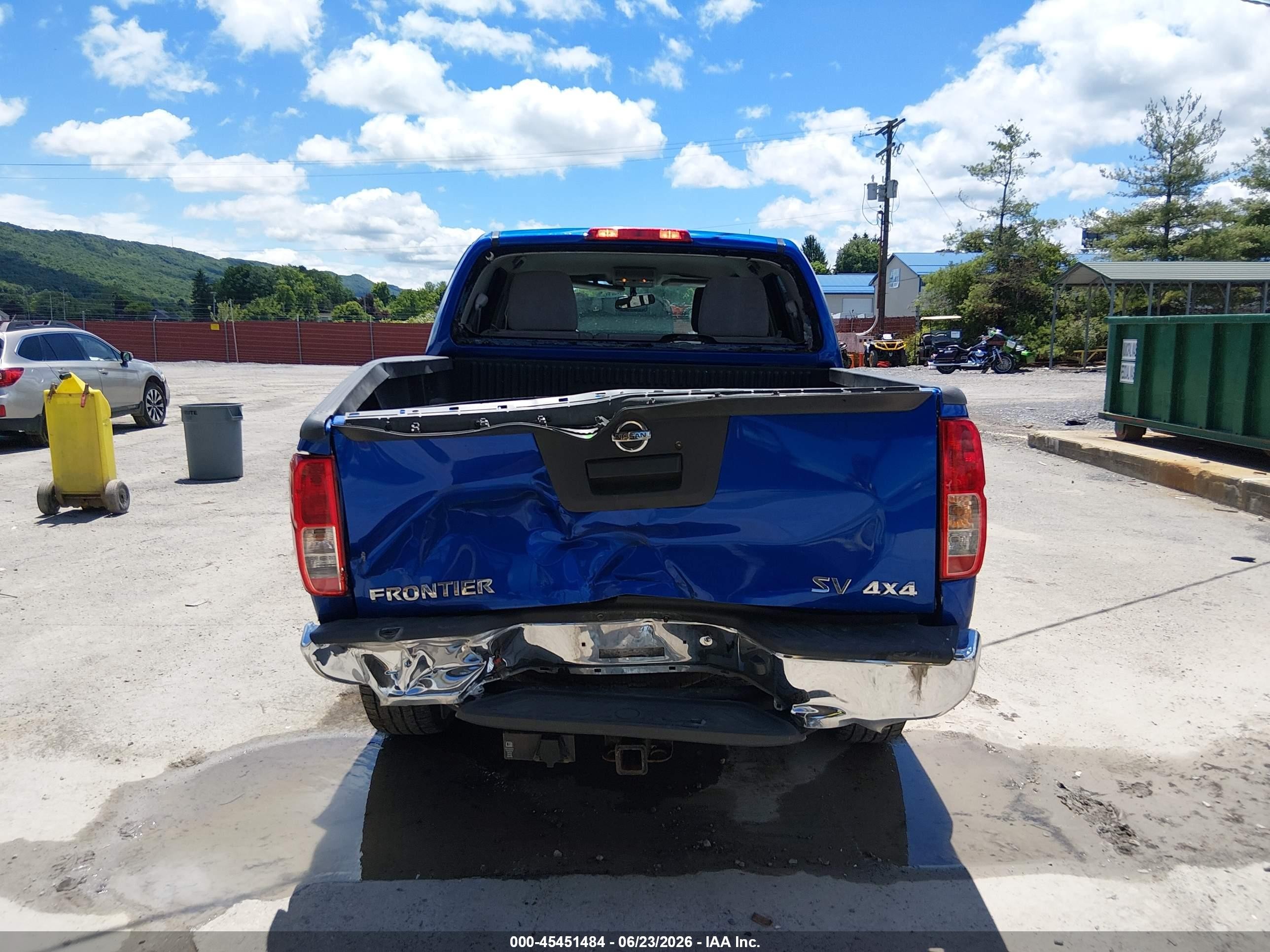 2013 Nissan Frontier Sv Blue vin: 1N6AD0EV1DN731443