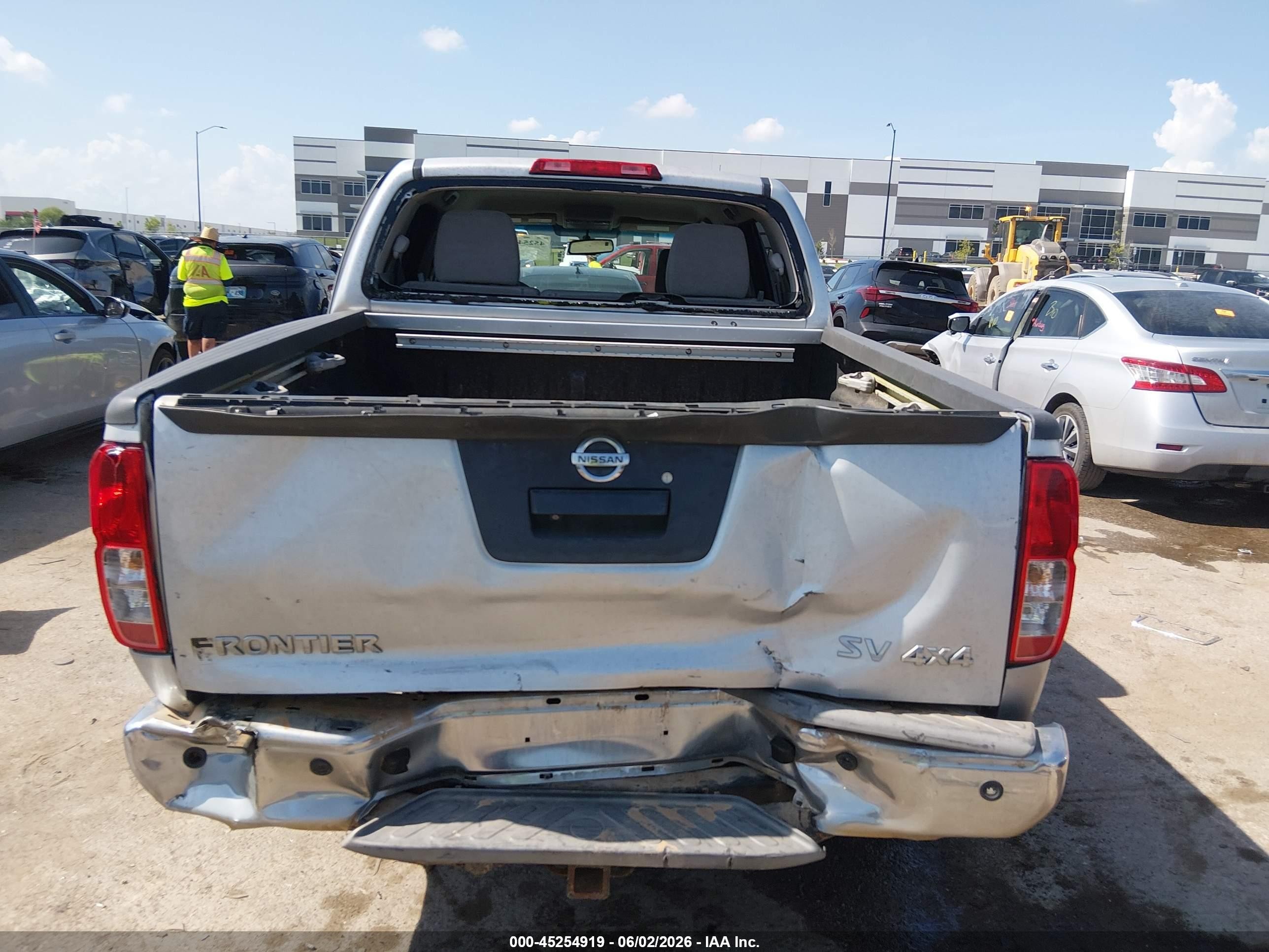 2013 Nissan Frontier Sv Silver vin: 1N6AD0EV1DN738196