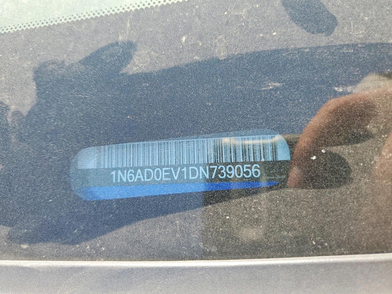 2013 Nissan Frontier S Синий vin: 1N6AD0EV1DN739056