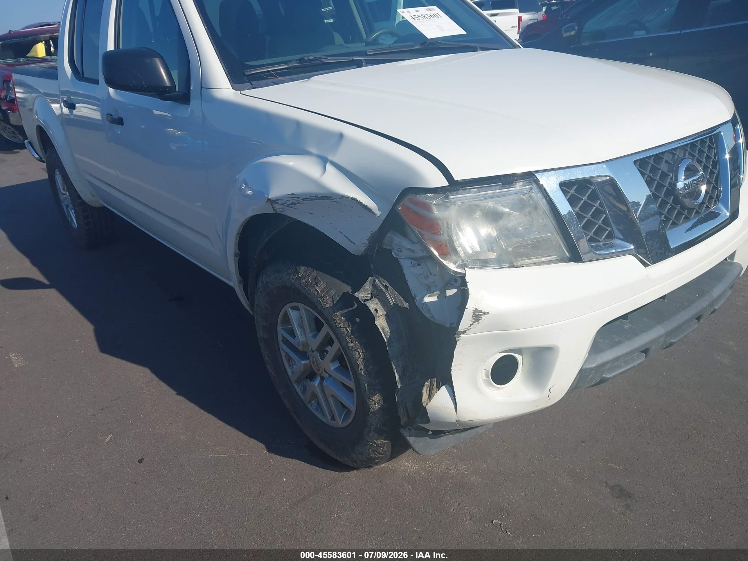 2015 Nissan Frontier Sv White vin: 1N6AD0EV1FN748066