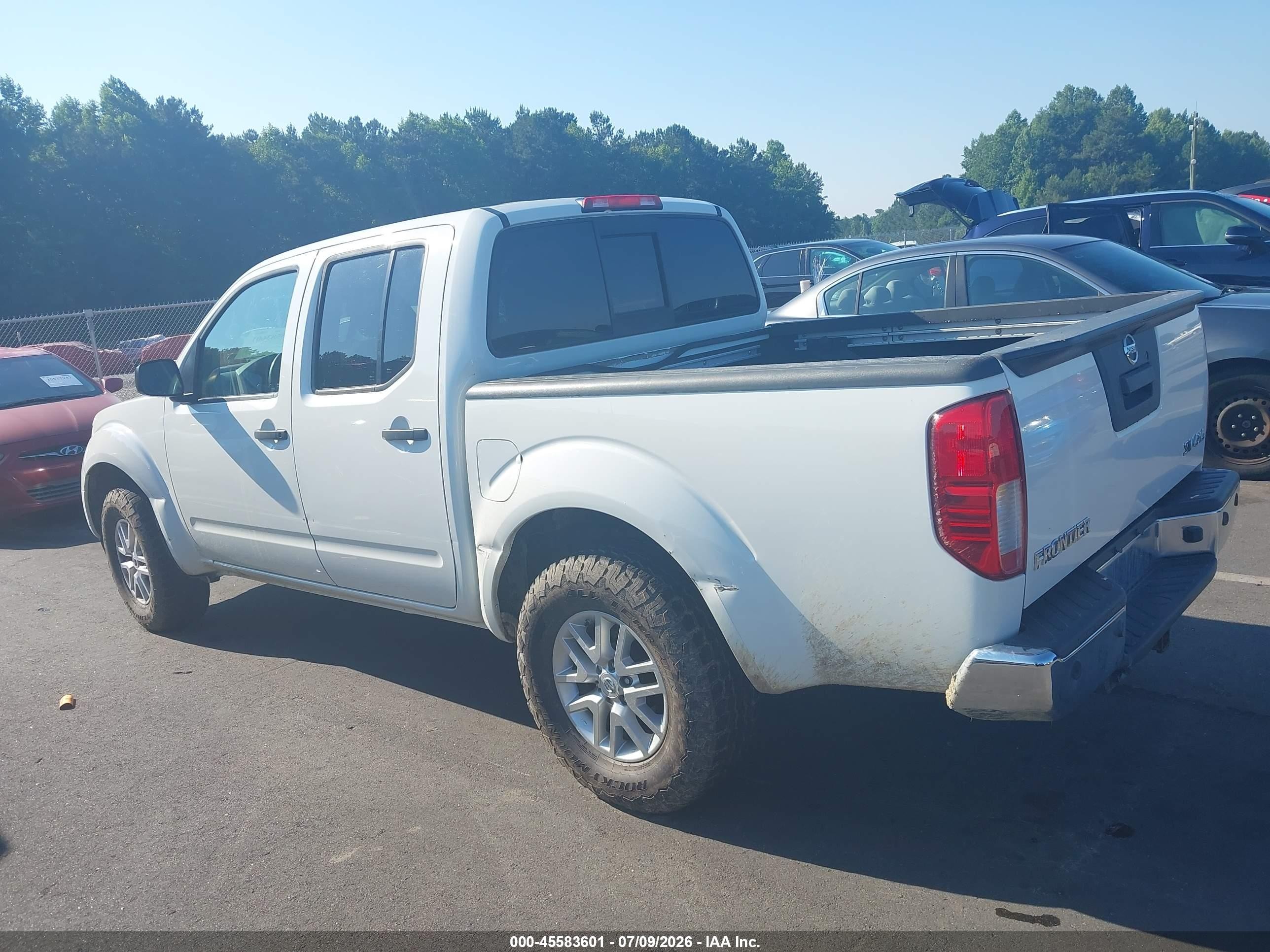 2015 Nissan Frontier Sv White vin: 1N6AD0EV1FN748066
