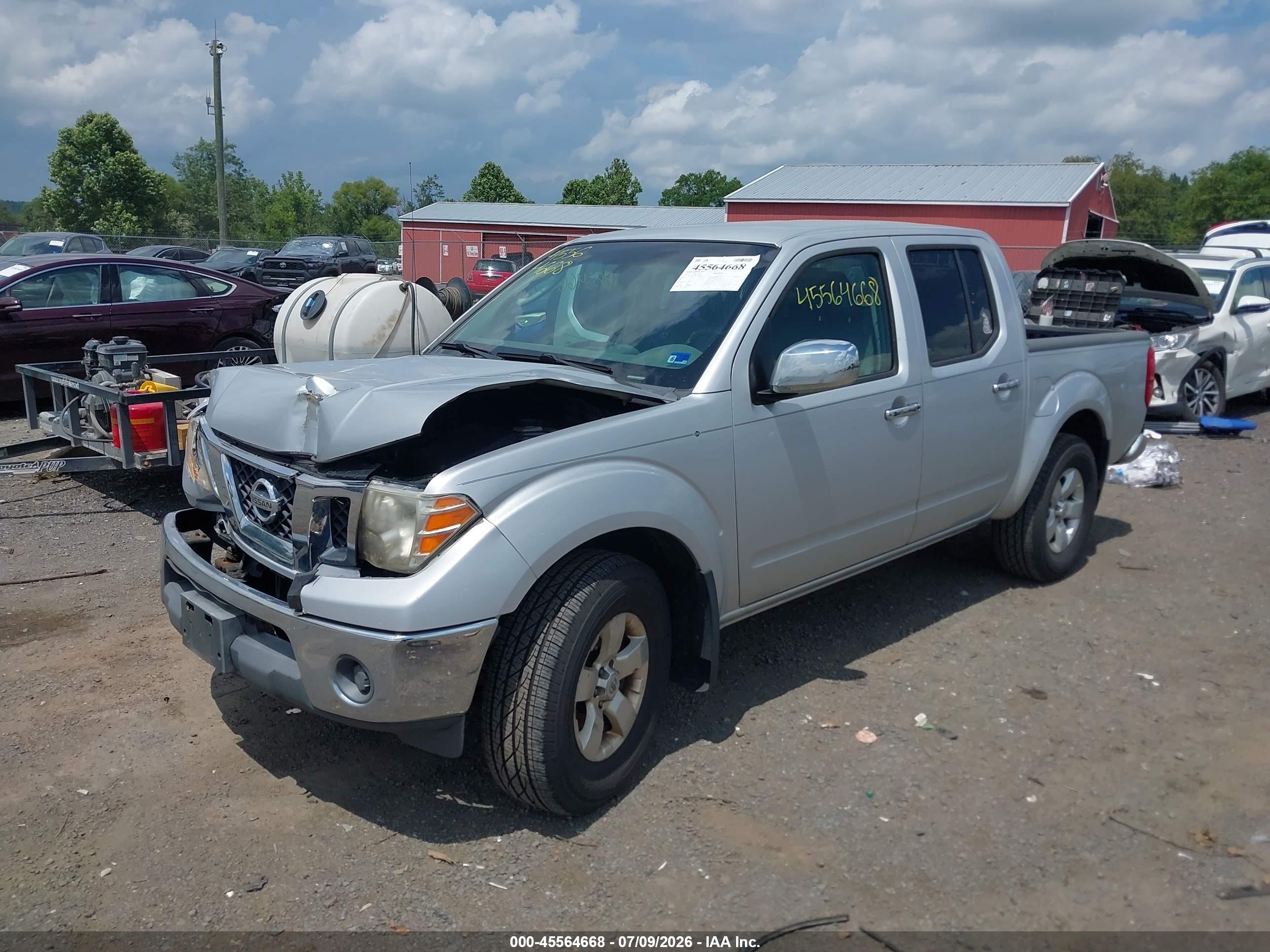 2010 Nissan Frontier Se Silver vin: 1N6AD0EV2AC424550