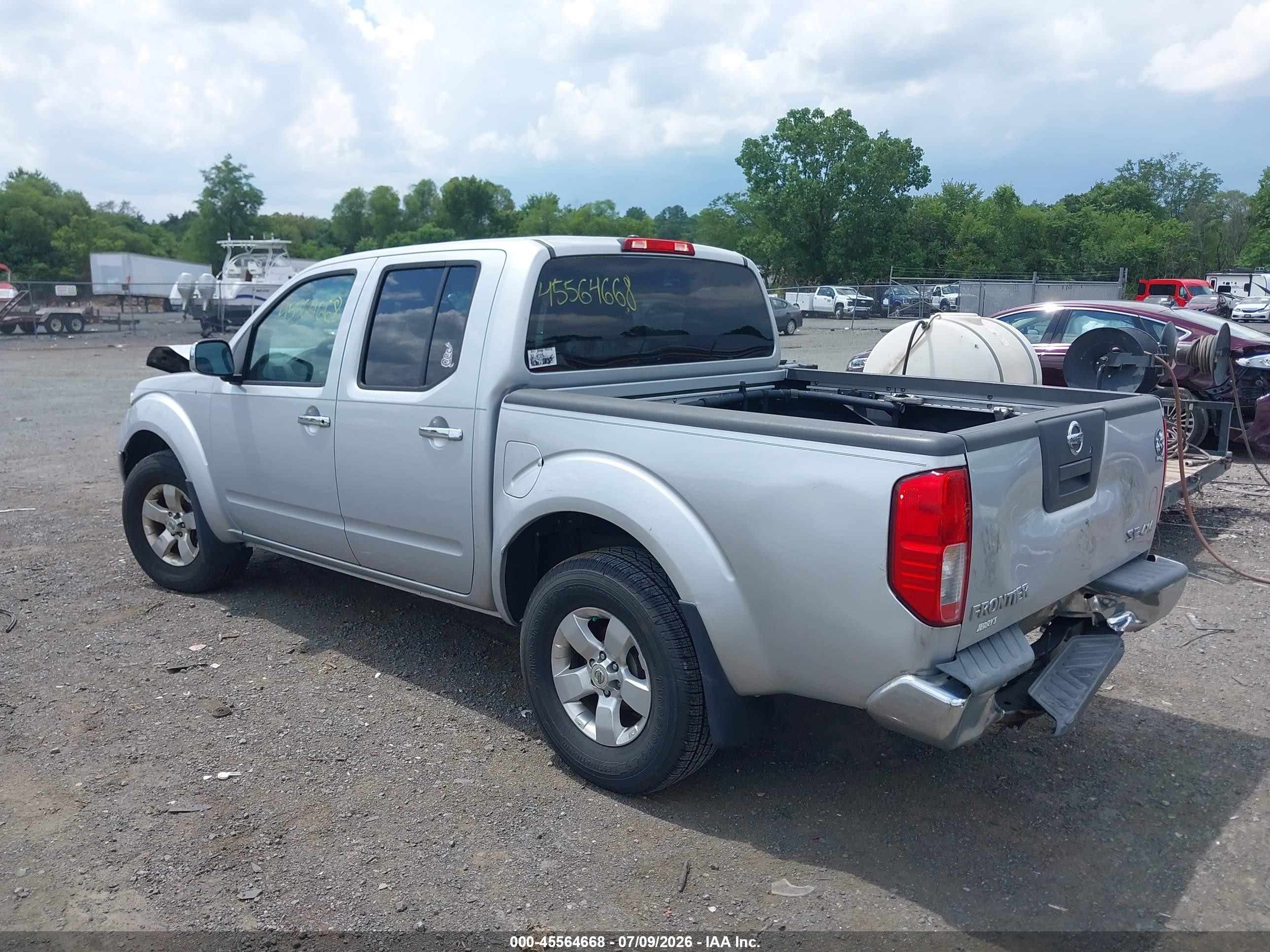 2010 Nissan Frontier Se Silver vin: 1N6AD0EV2AC424550