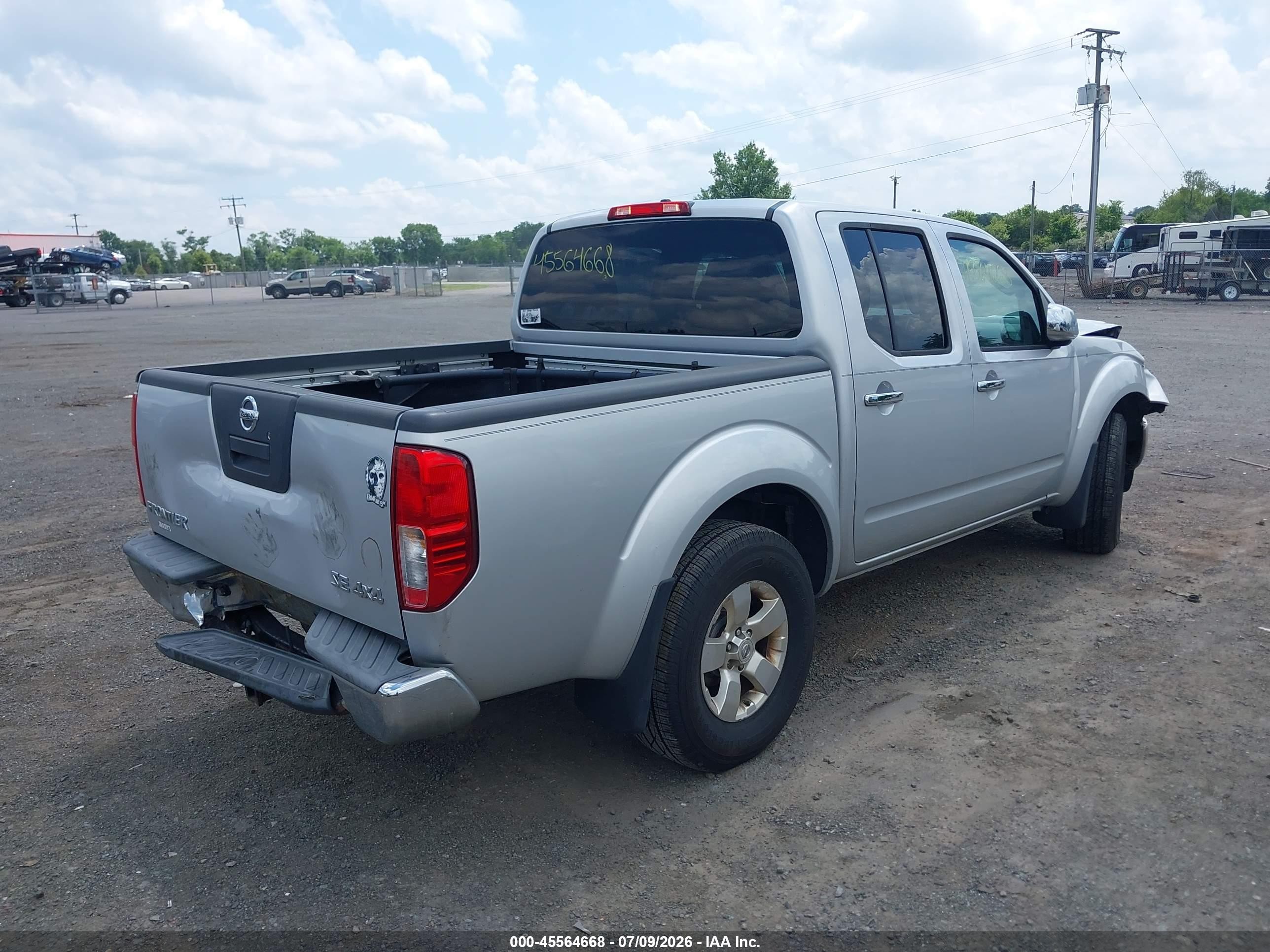 2010 Nissan Frontier Se Silver vin: 1N6AD0EV2AC424550