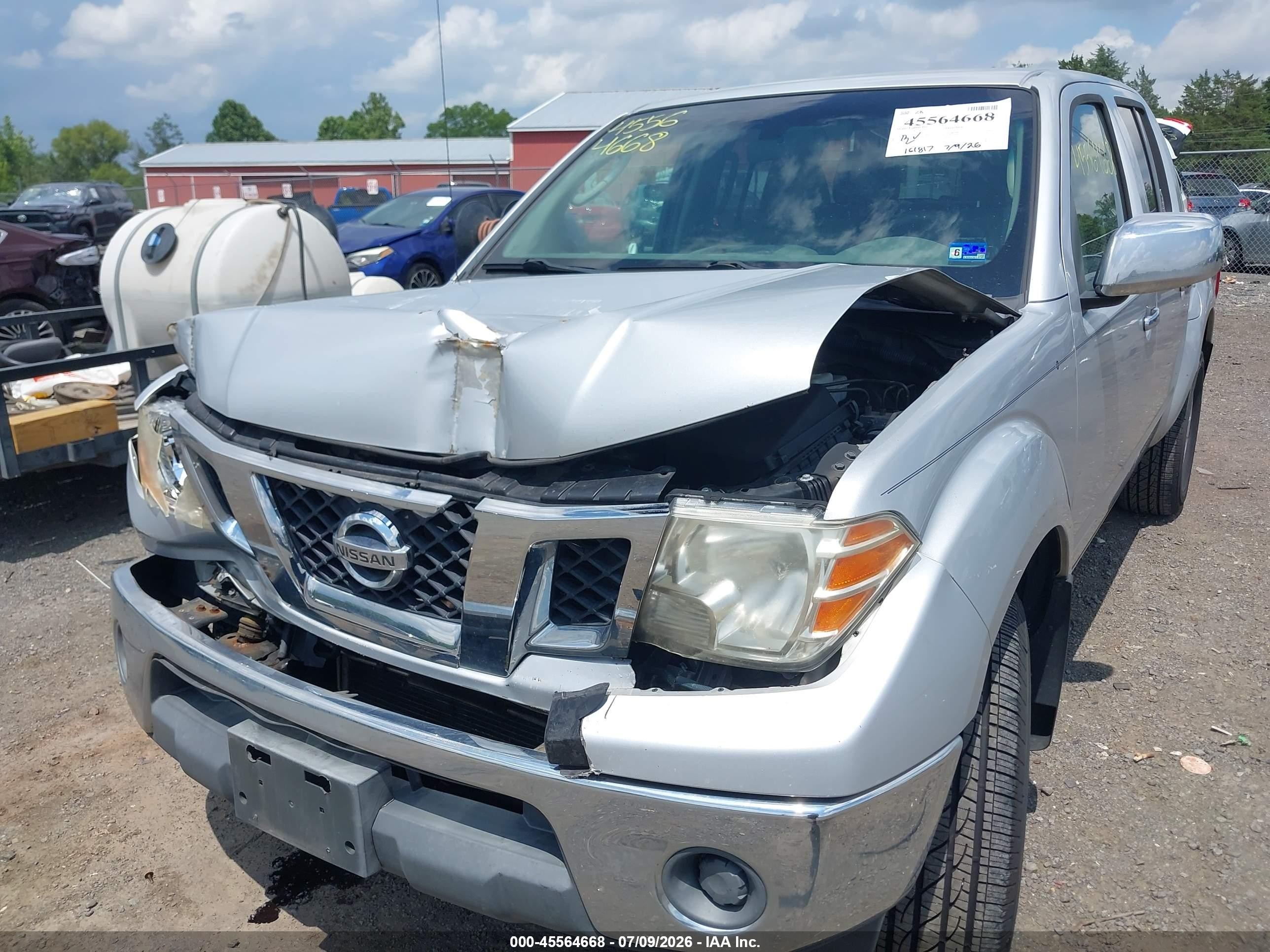 2010 Nissan Frontier Se Silver vin: 1N6AD0EV2AC424550