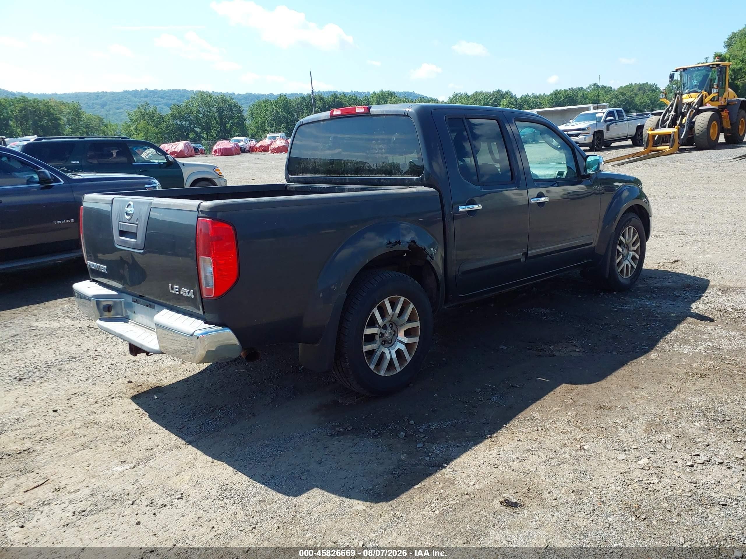 2010 Nissan Frontier Le Серый vin: 1N6AD0EV2AC441591