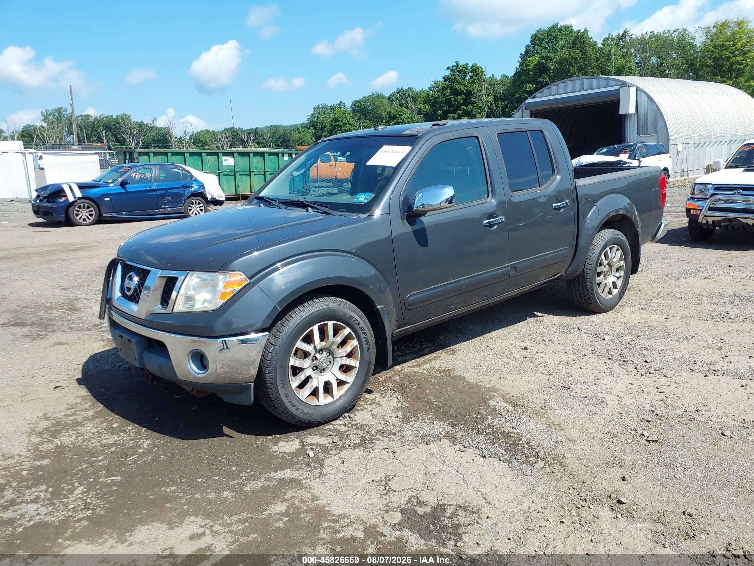 2010 Nissan Frontier Le Серый vin: 1N6AD0EV2AC441591