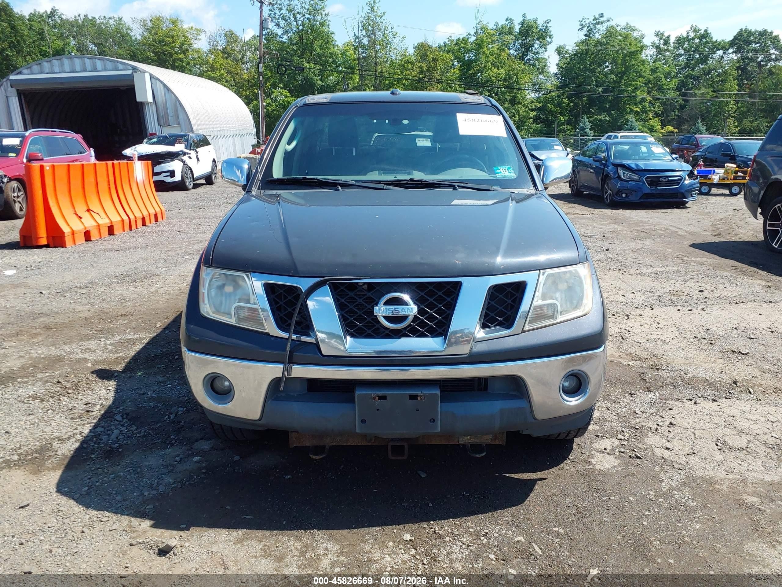 2010 Nissan Frontier Le Серый vin: 1N6AD0EV2AC441591