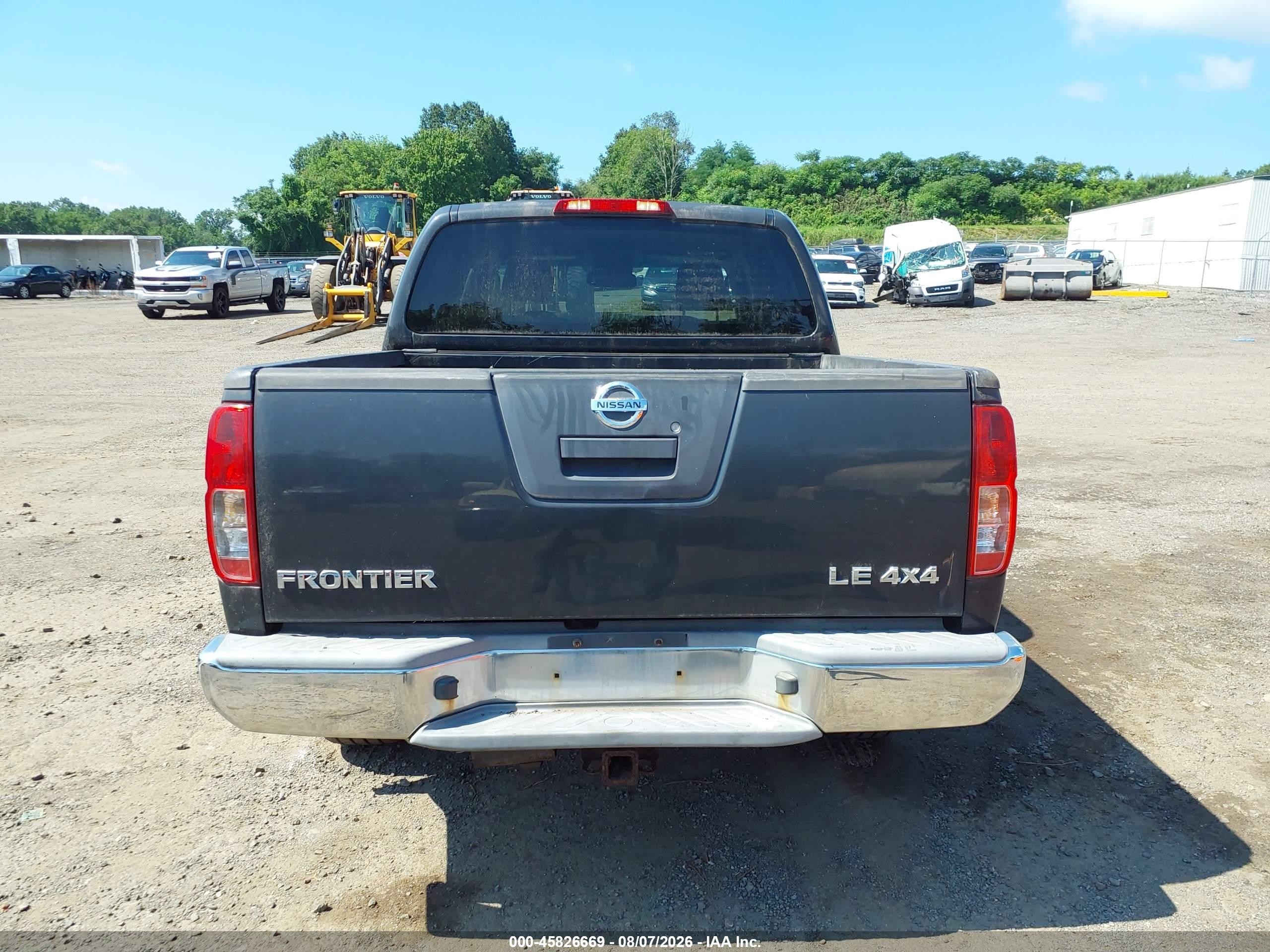 2010 Nissan Frontier Le Серый vin: 1N6AD0EV2AC441591