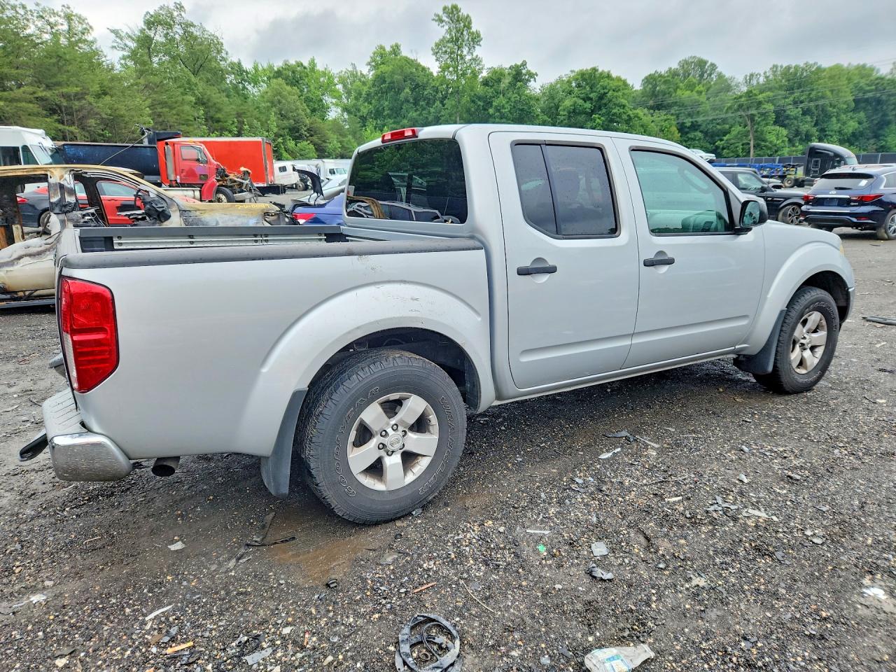 2011 Nissan Frontier S Silver vin: 1N6AD0EV2BC440619