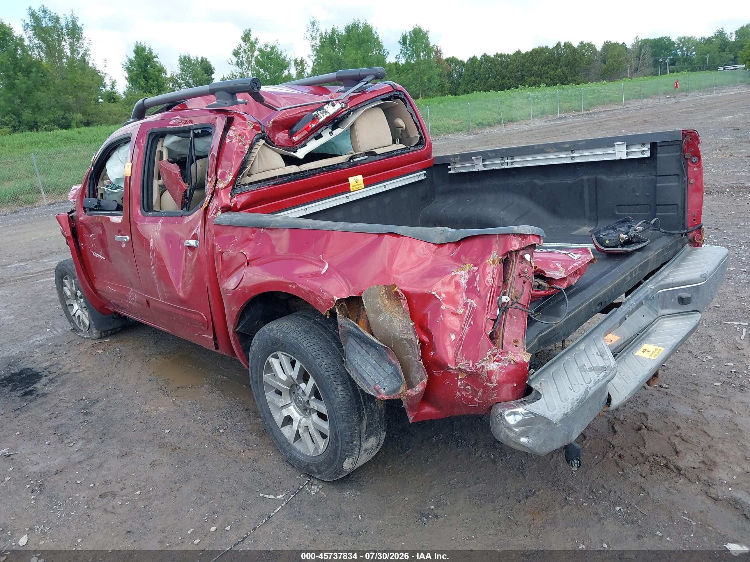 2012 Nissan Frontier Sl Red vin: 1N6AD0EV2CC420470