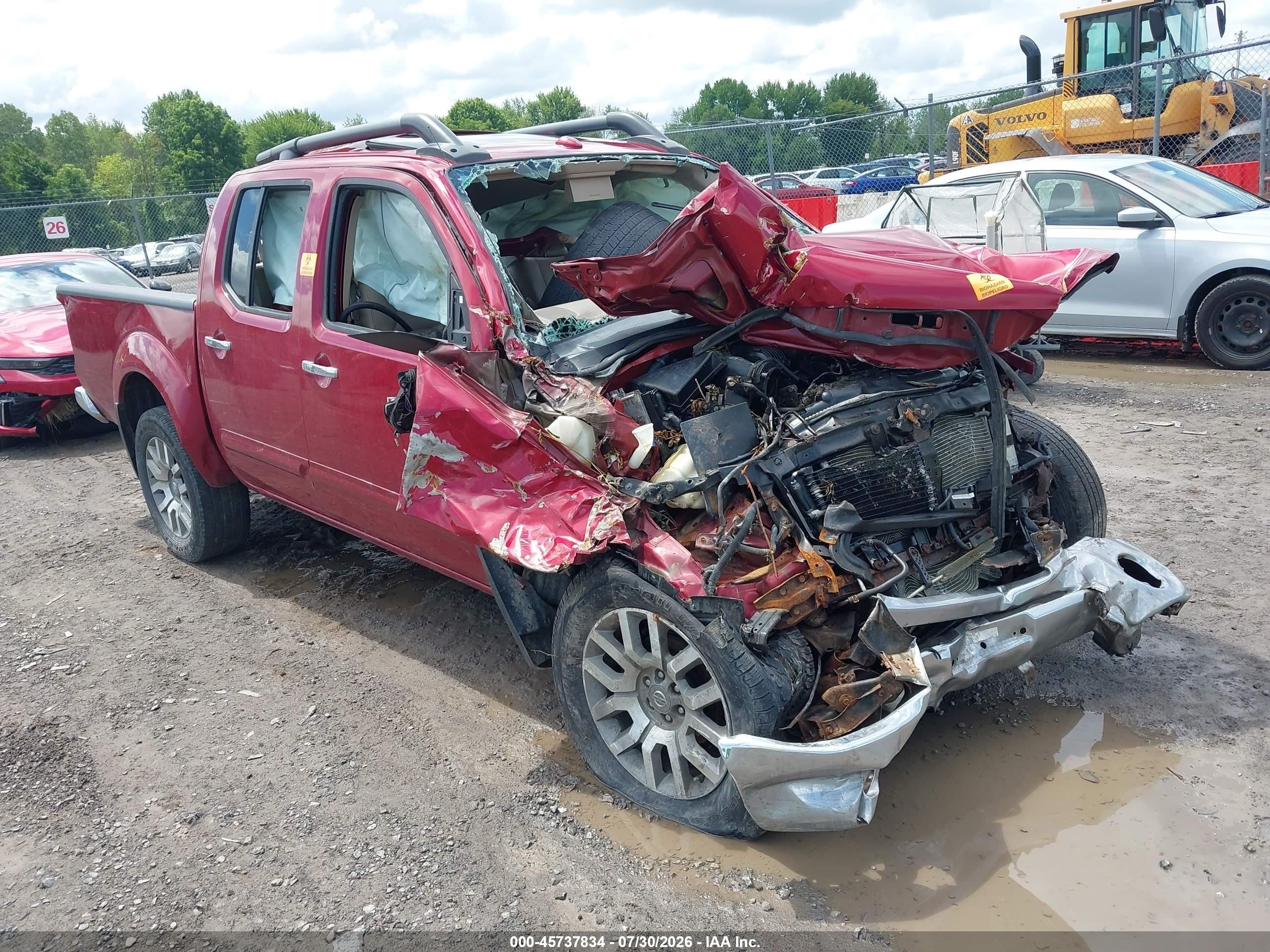 2012 Nissan Frontier Sl Red vin: 1N6AD0EV2CC420470