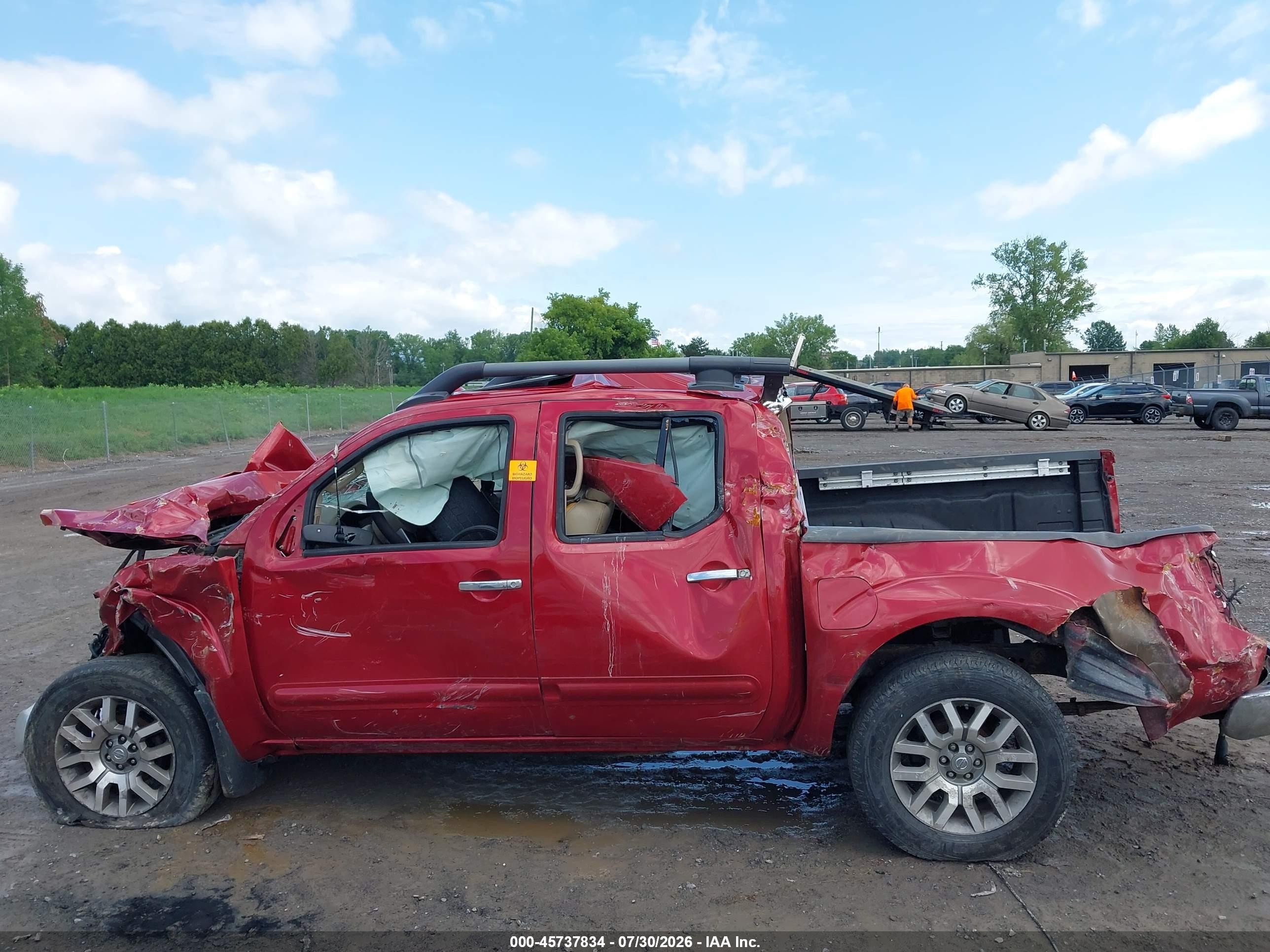 2012 Nissan Frontier Sl Red vin: 1N6AD0EV2CC420470
