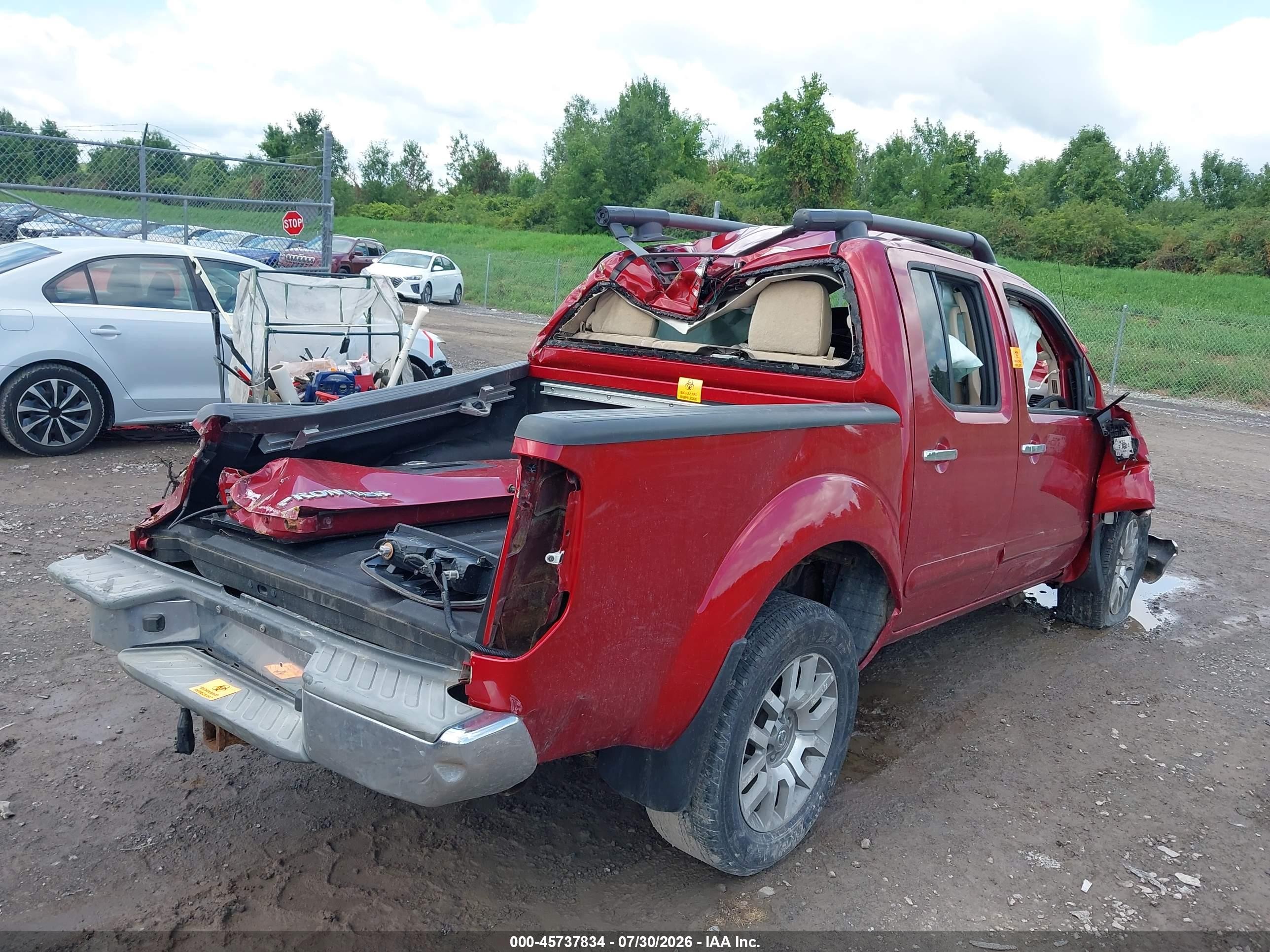 2012 Nissan Frontier Sl Red vin: 1N6AD0EV2CC420470