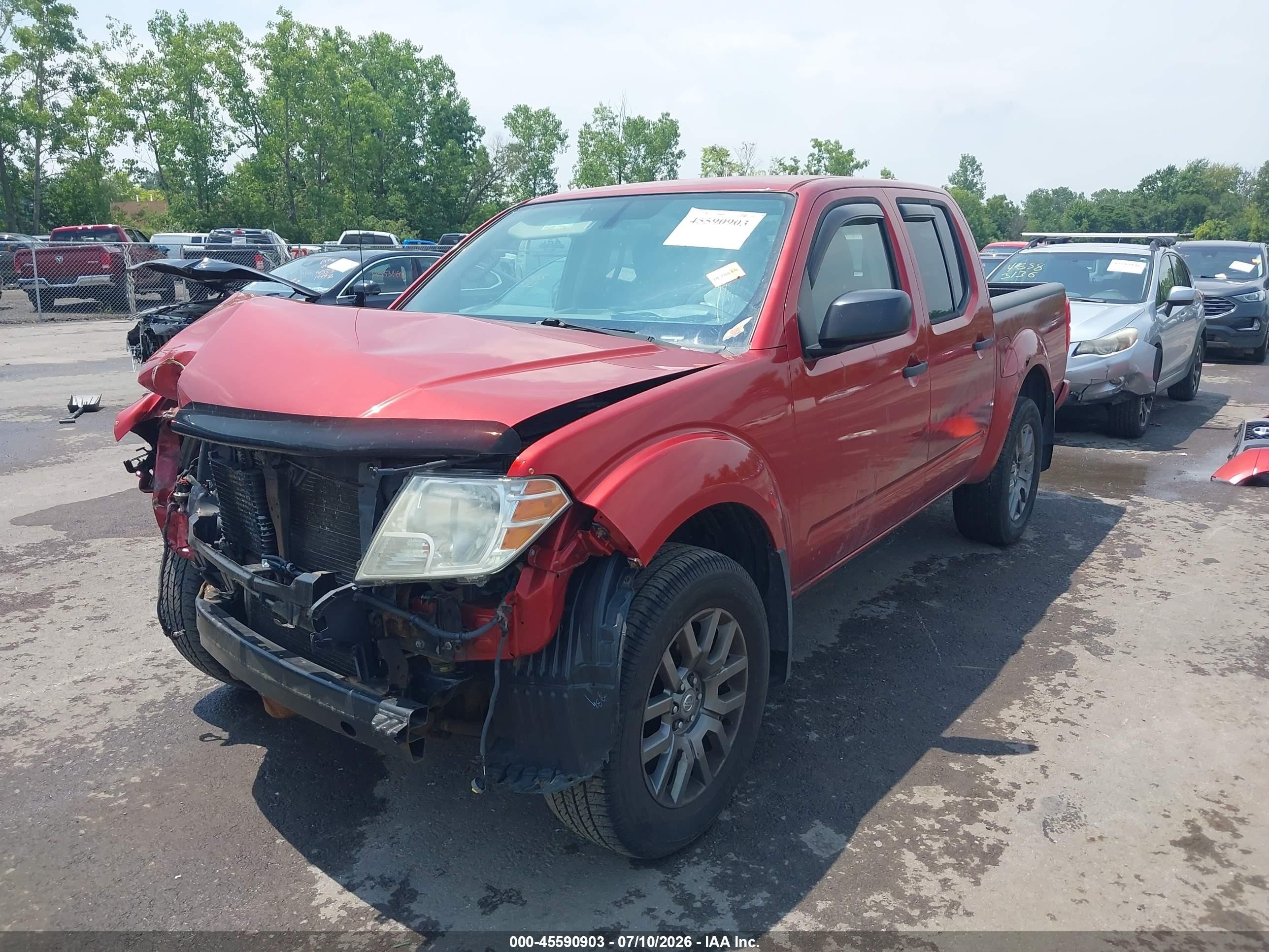 2012 Nissan Frontier Sv Red vin: 1N6AD0EV2CC435311