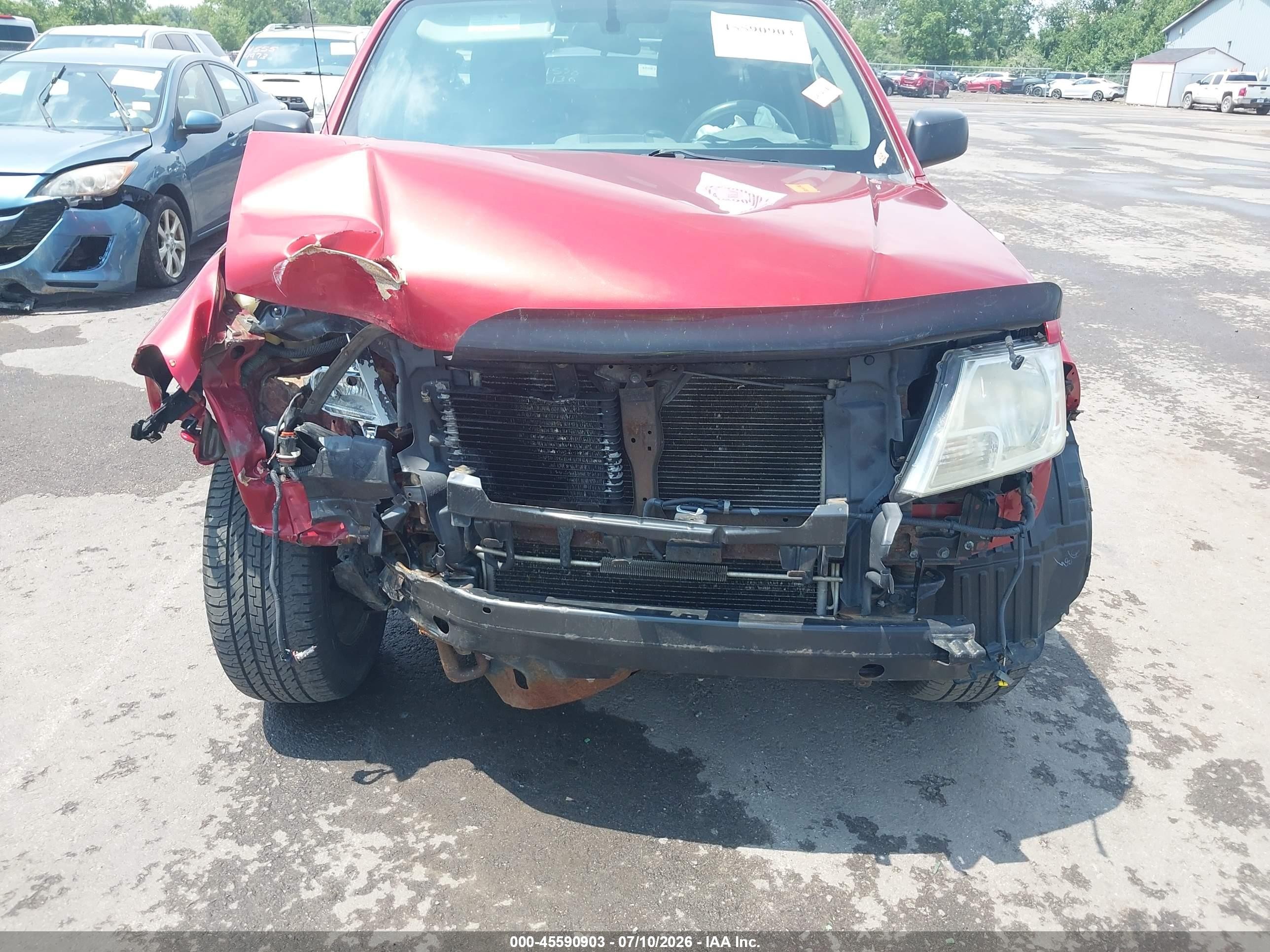 2012 Nissan Frontier Sv Red vin: 1N6AD0EV2CC435311