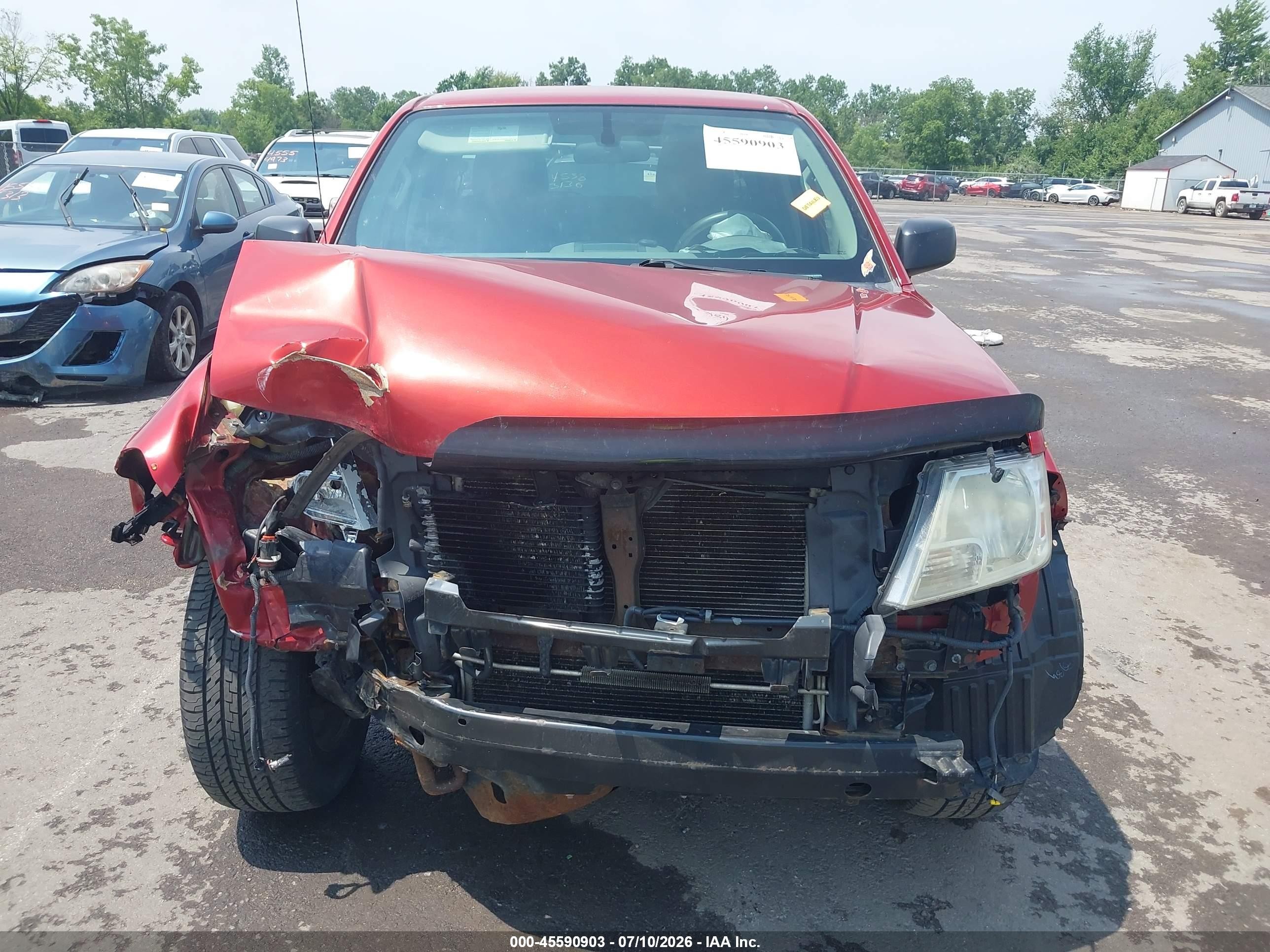 2012 Nissan Frontier Sv Red vin: 1N6AD0EV2CC435311