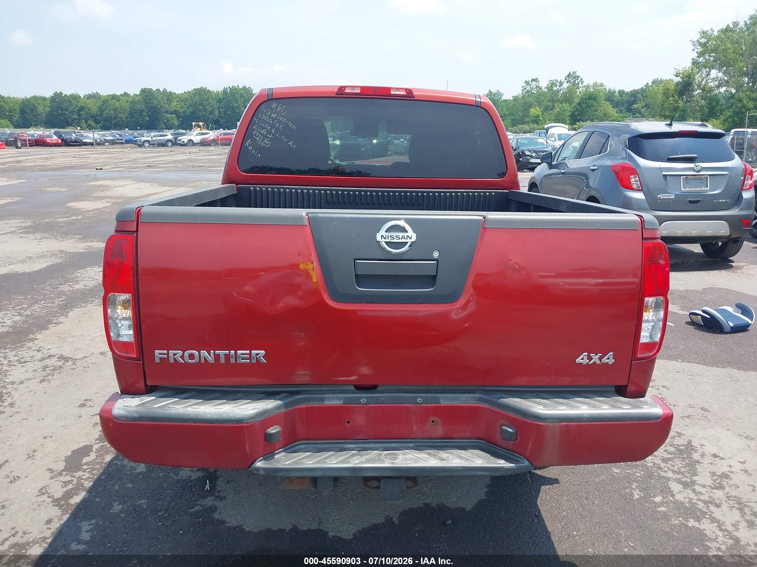 2012 Nissan Frontier Sv Red vin: 1N6AD0EV2CC435311