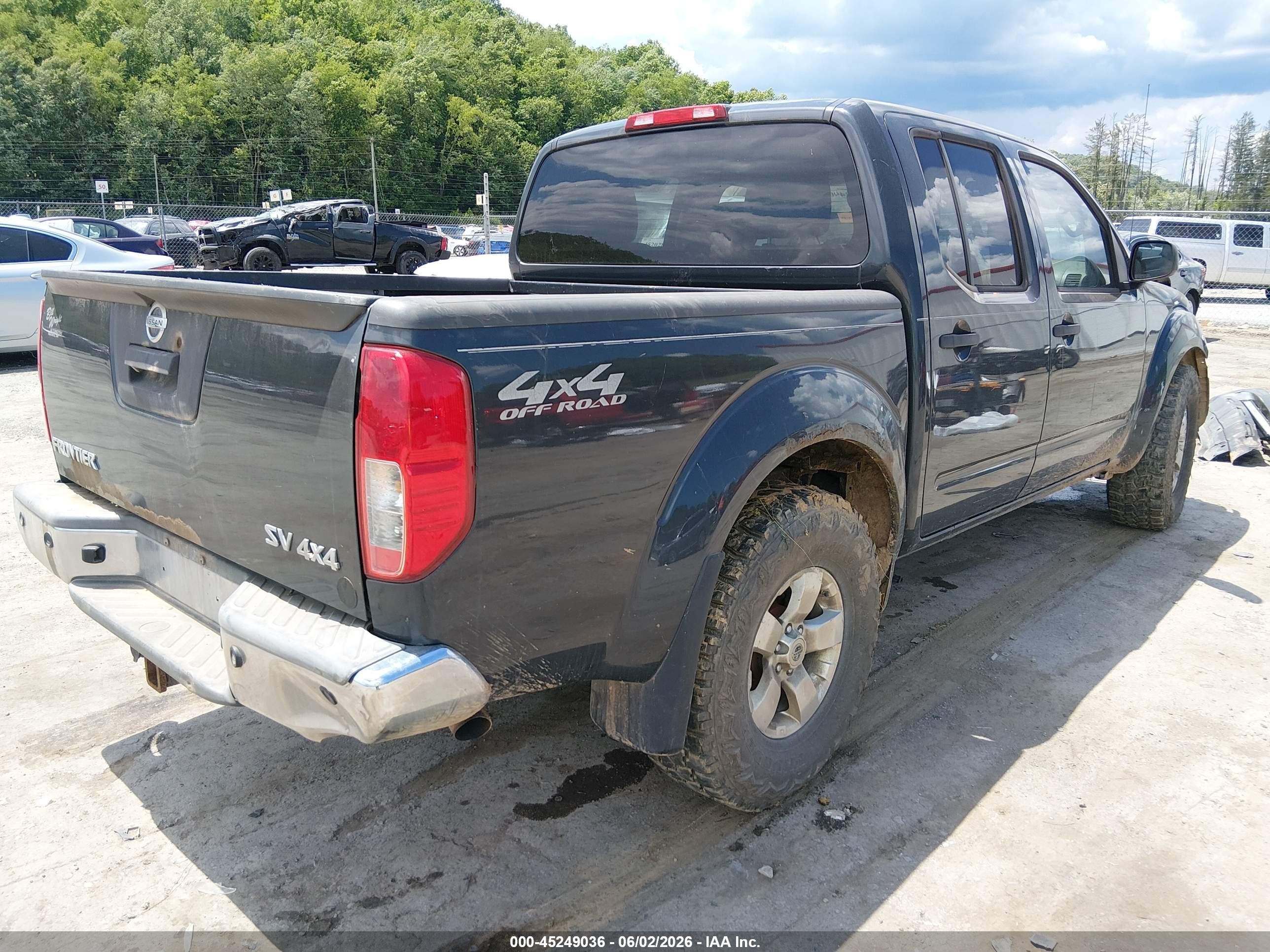 2013 Nissan Frontier Sv Gray vin: 1N6AD0EV2DN738160