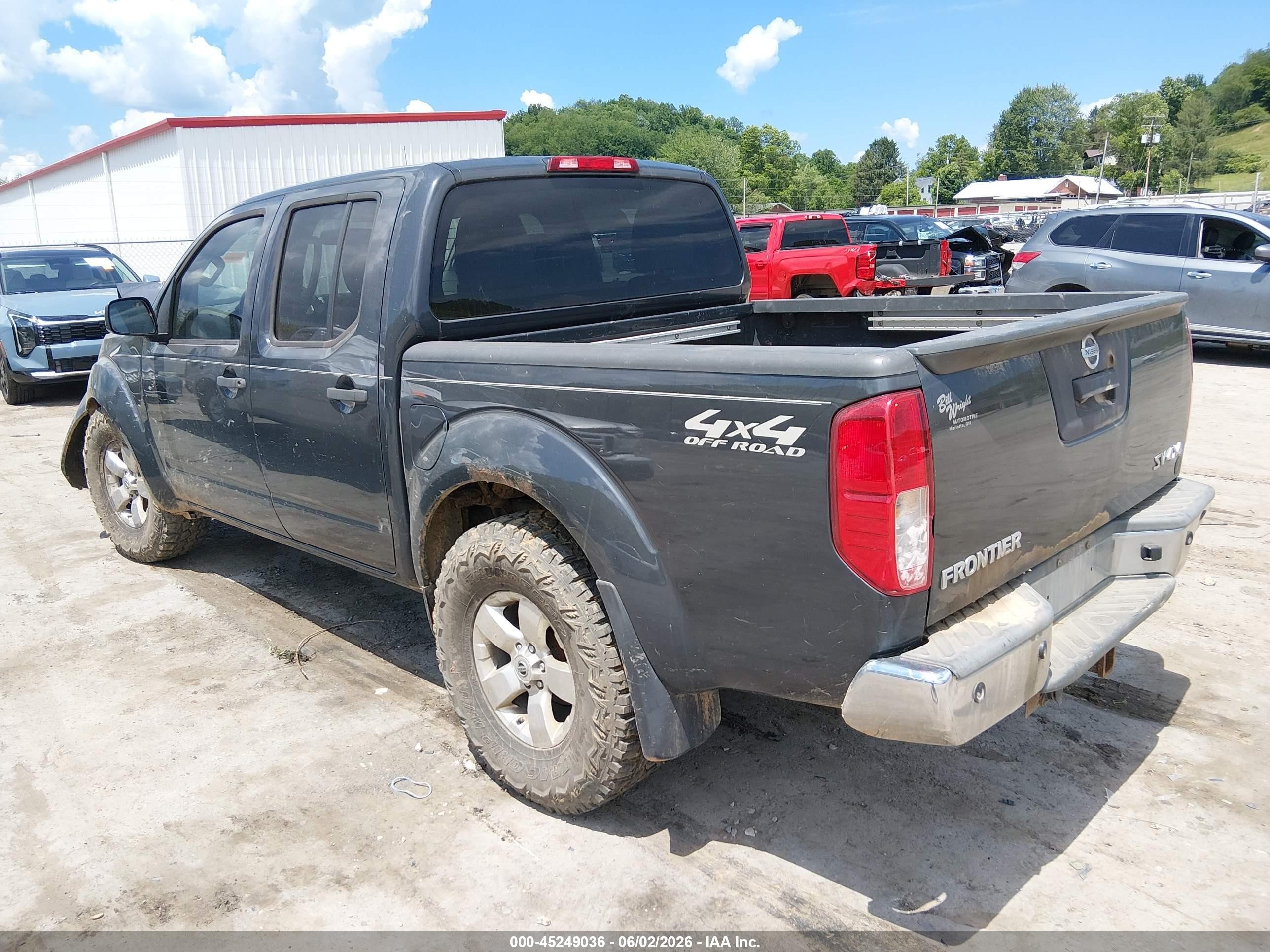 2013 Nissan Frontier Sv Gray vin: 1N6AD0EV2DN738160