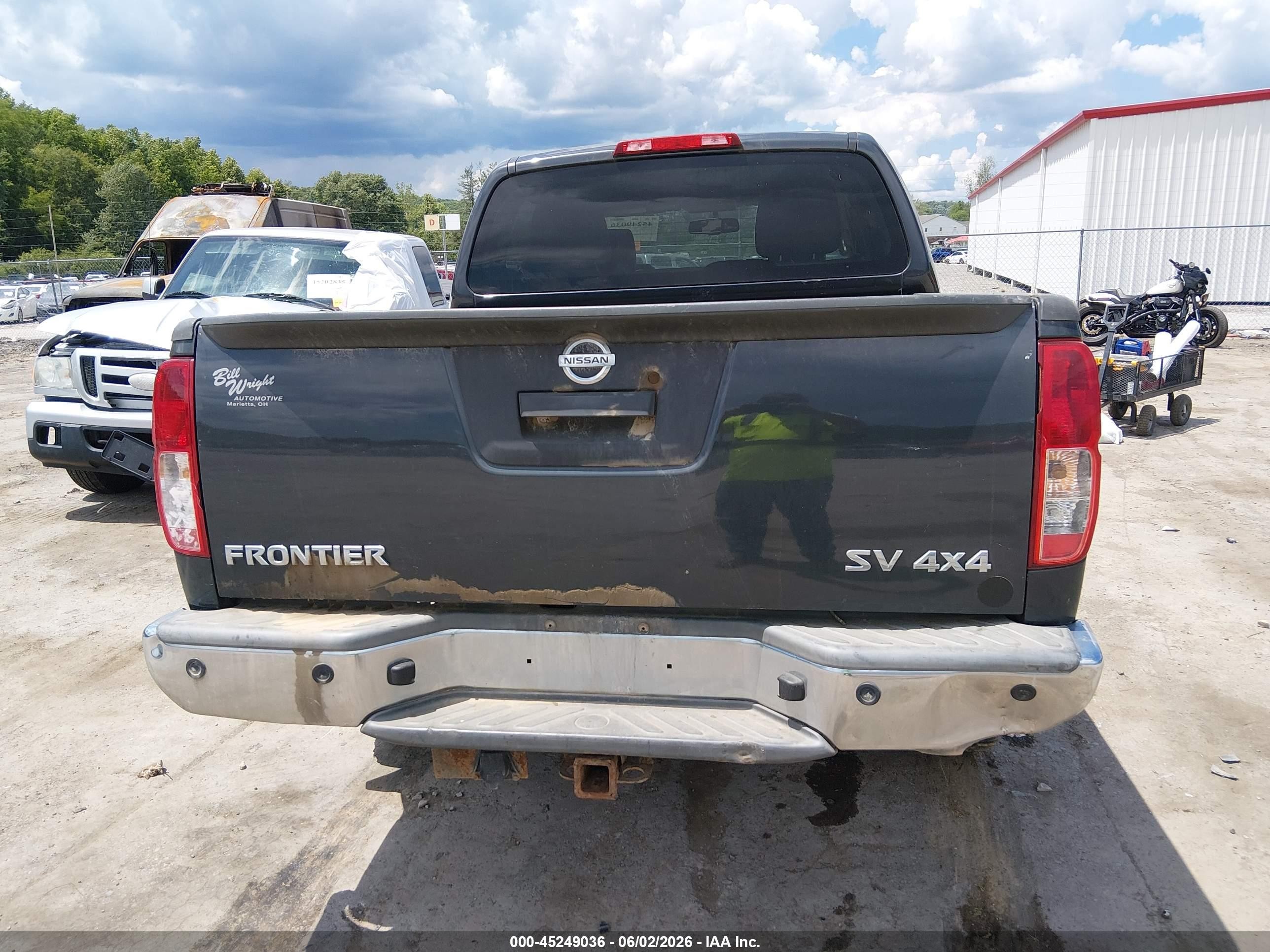 2013 Nissan Frontier Sv Gray vin: 1N6AD0EV2DN738160