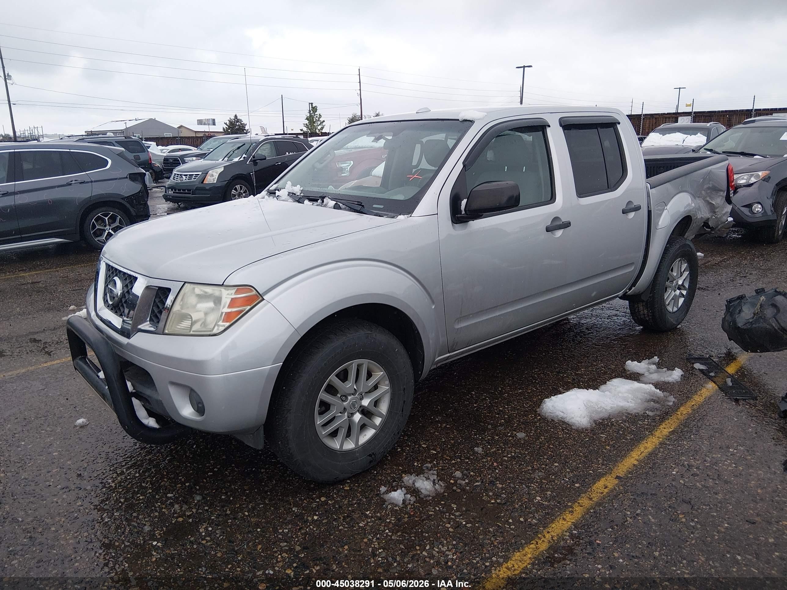 2014 Nissan Frontier Pro-4x/s/sl/sv Silver vin: 1N6AD0EV2EN730349