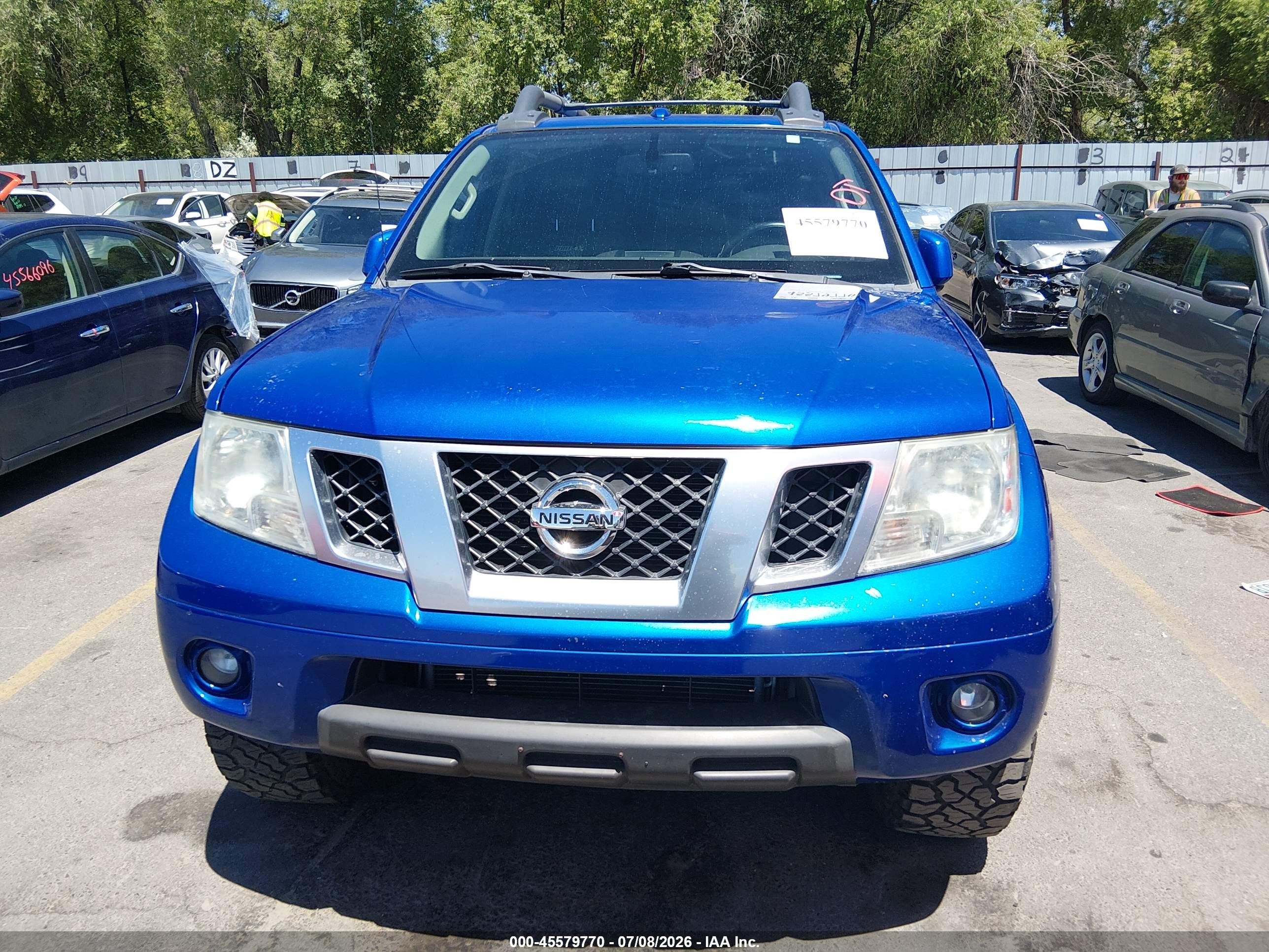 2015 Nissan Frontier Pro-4x/s/sl/sv Blue vin: 1N6AD0EV2FN700186