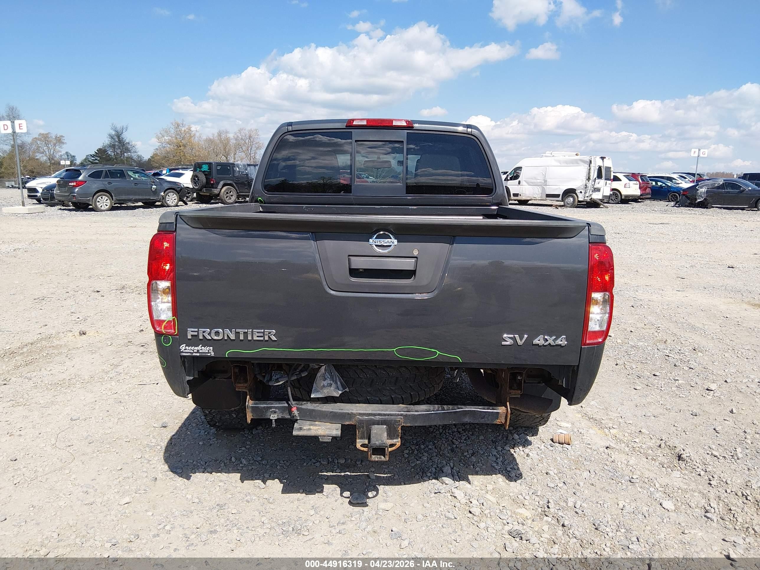 2015 Nissan Frontier Sv Gray vin: 1N6AD0EV2FN705243