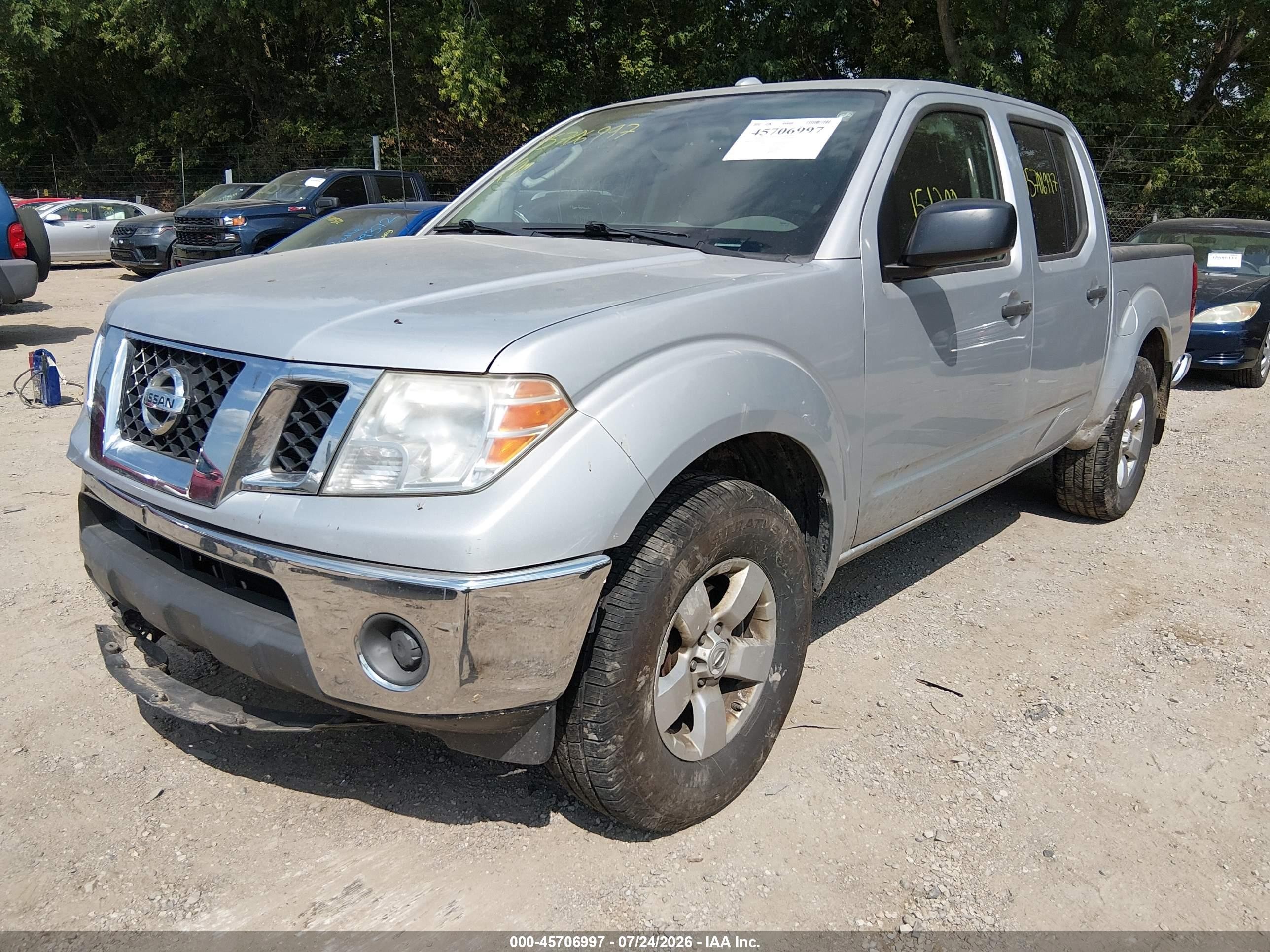 2011 Nissan Frontier Sv Серебряный vin: 1N6AD0EV3BC402946