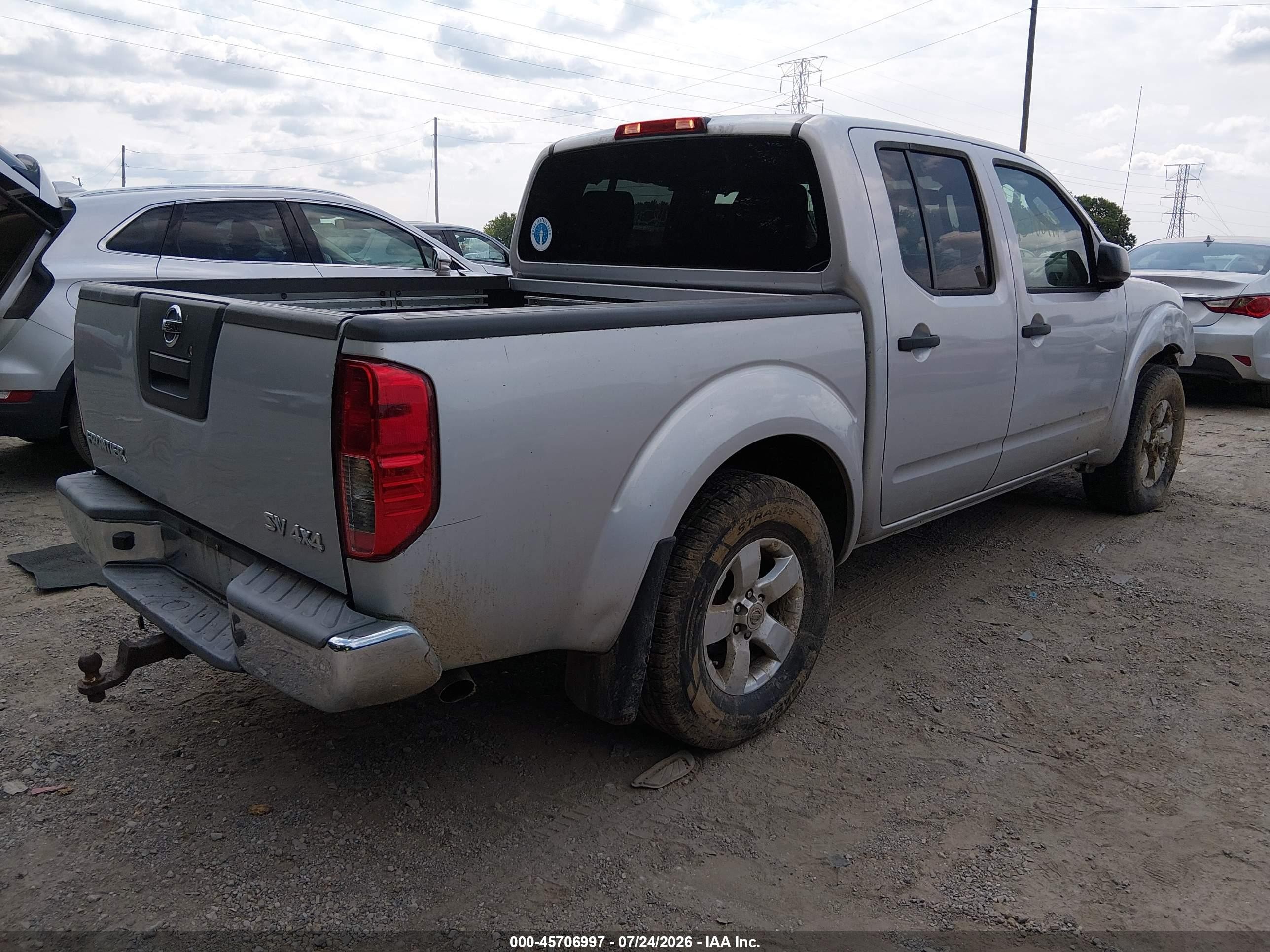 2011 Nissan Frontier Sv Серебряный vin: 1N6AD0EV3BC402946