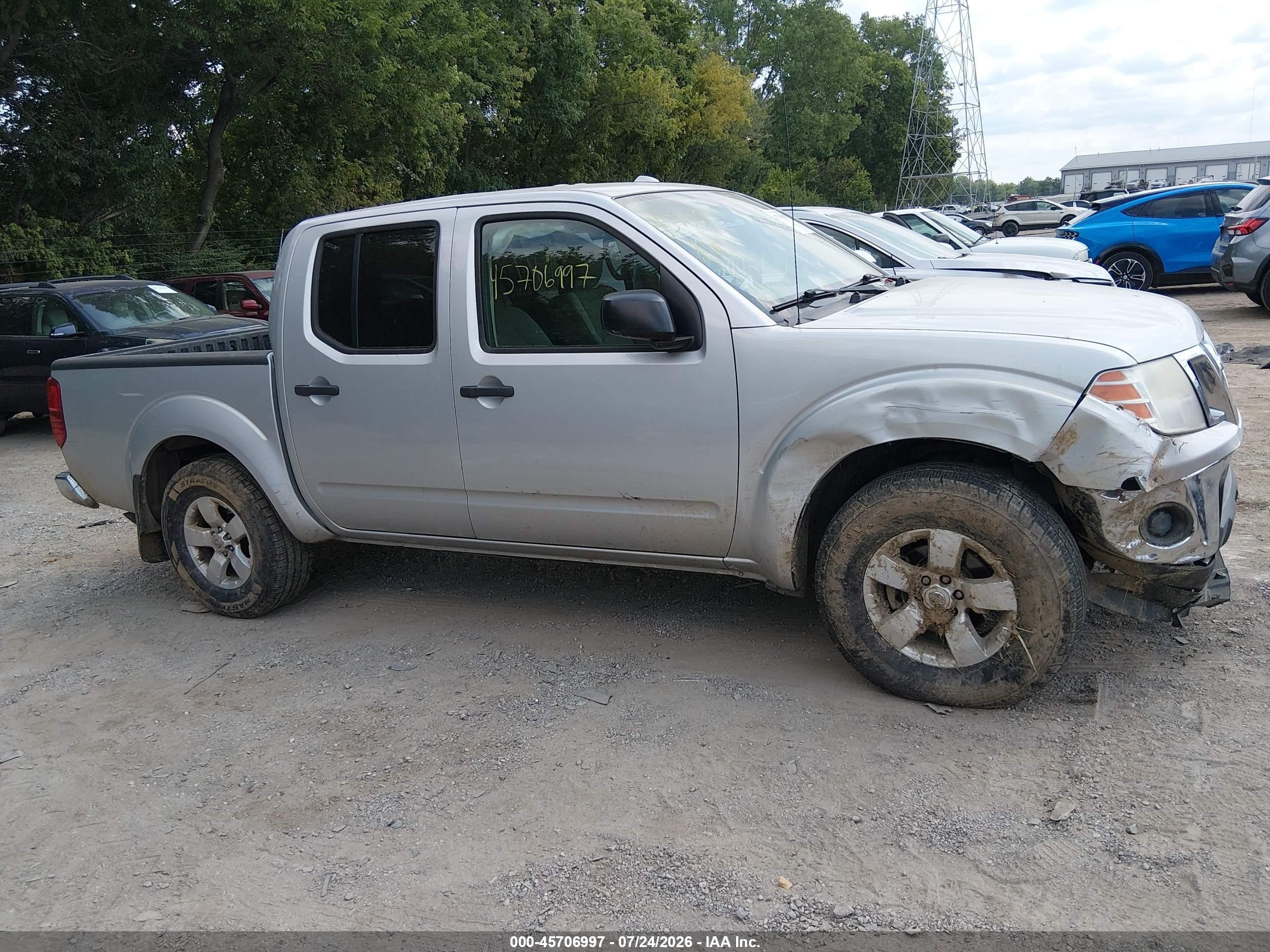 2011 Nissan Frontier Sv Серебряный vin: 1N6AD0EV3BC402946