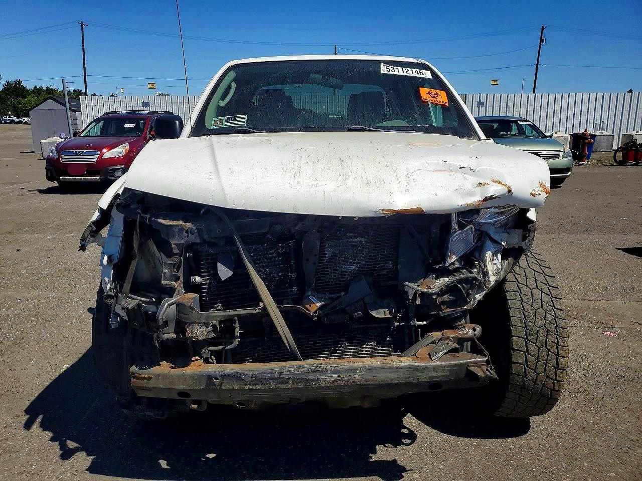 2011 Nissan Frontier S White vin: 1N6AD0EV3BC426339