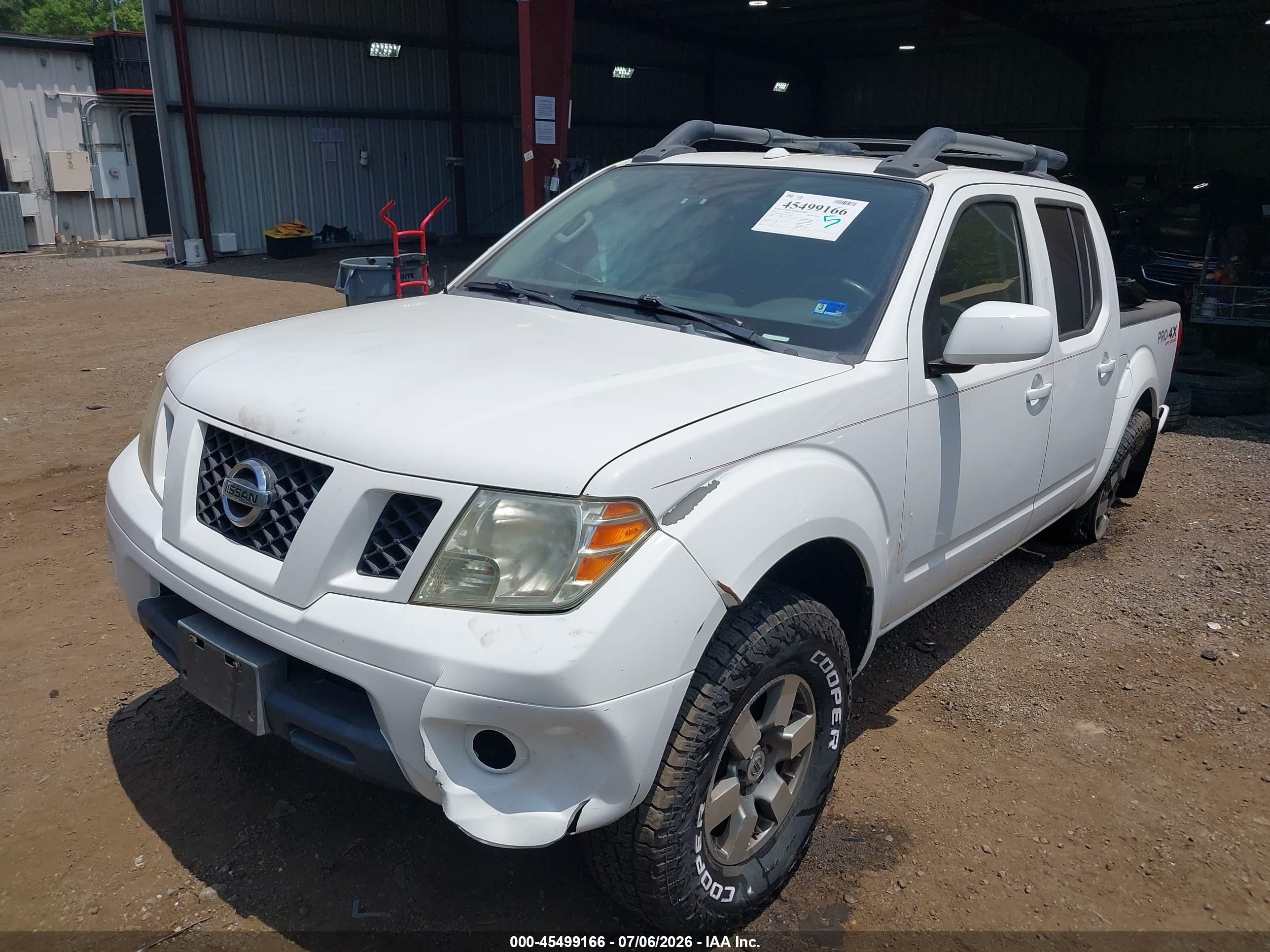 2012 Nissan Frontier Pro-4x White vin: 1N6AD0EV3CC467605