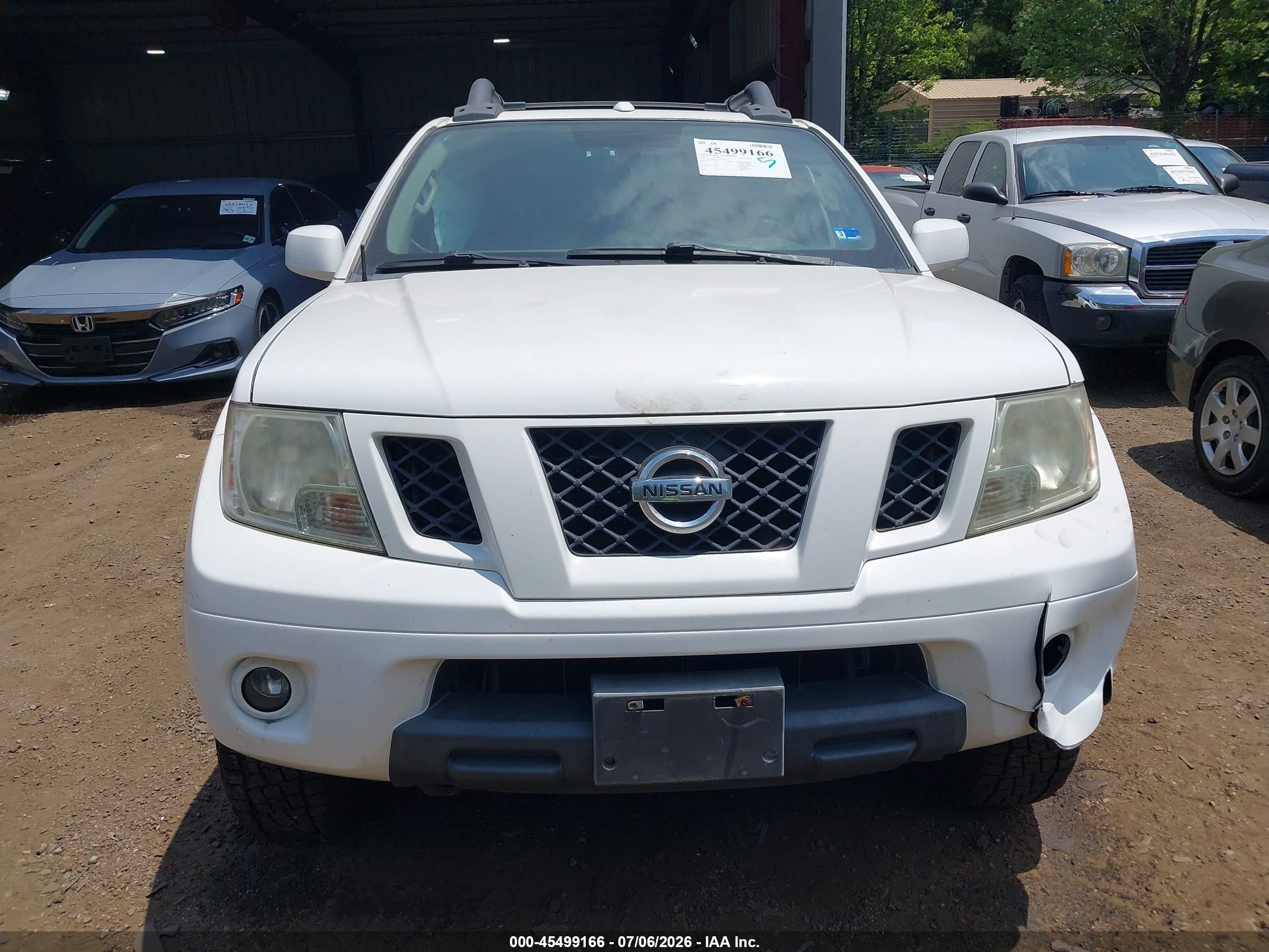 2012 Nissan Frontier Pro-4x White vin: 1N6AD0EV3CC467605
