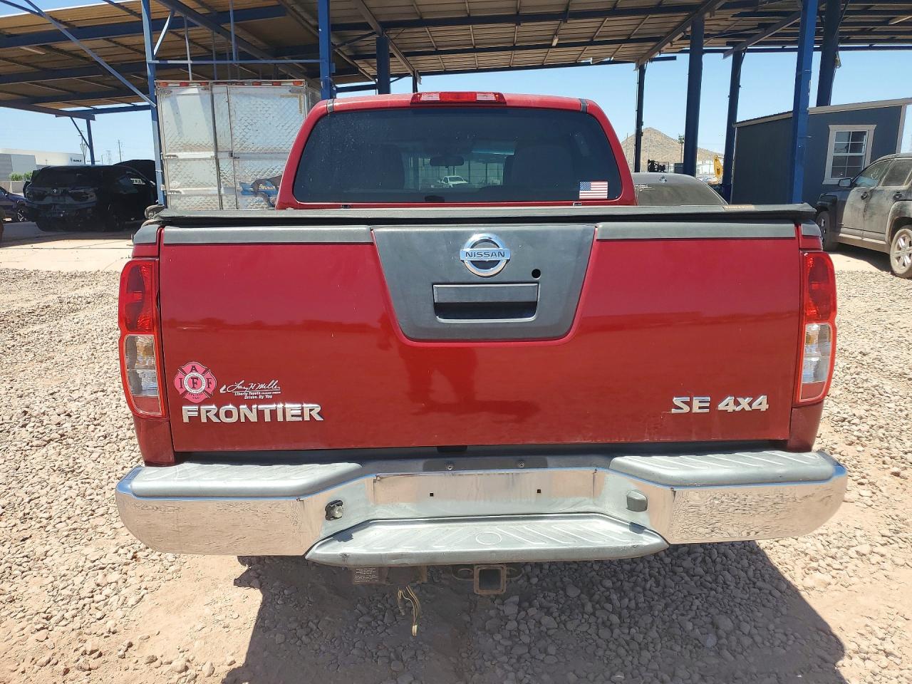 2010 Nissan Frontier Se V6 Red vin: 1N6AD0EV4AC403988