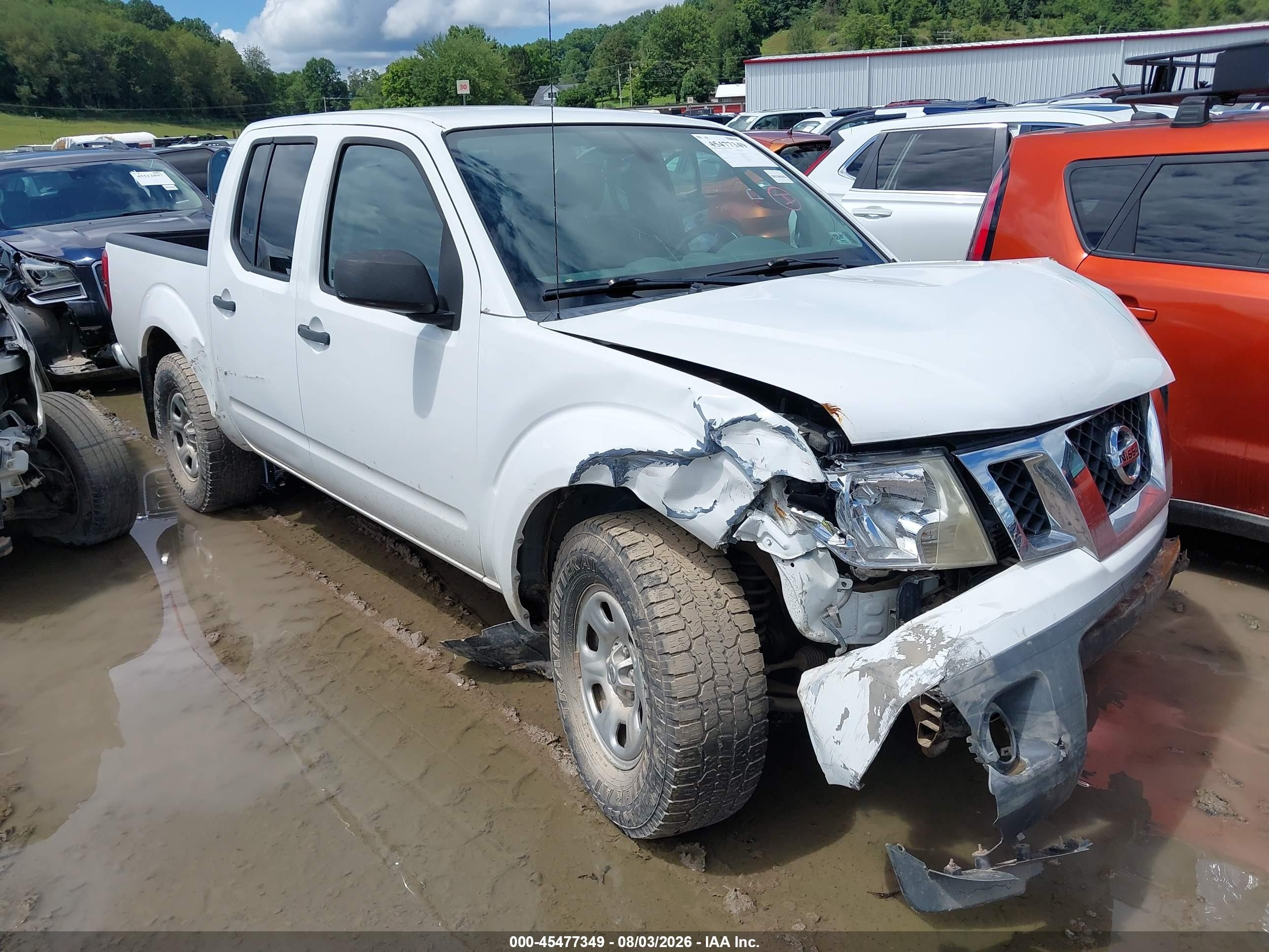 2011 Nissan Frontier S White vin: 1N6AD0EV4BC405161