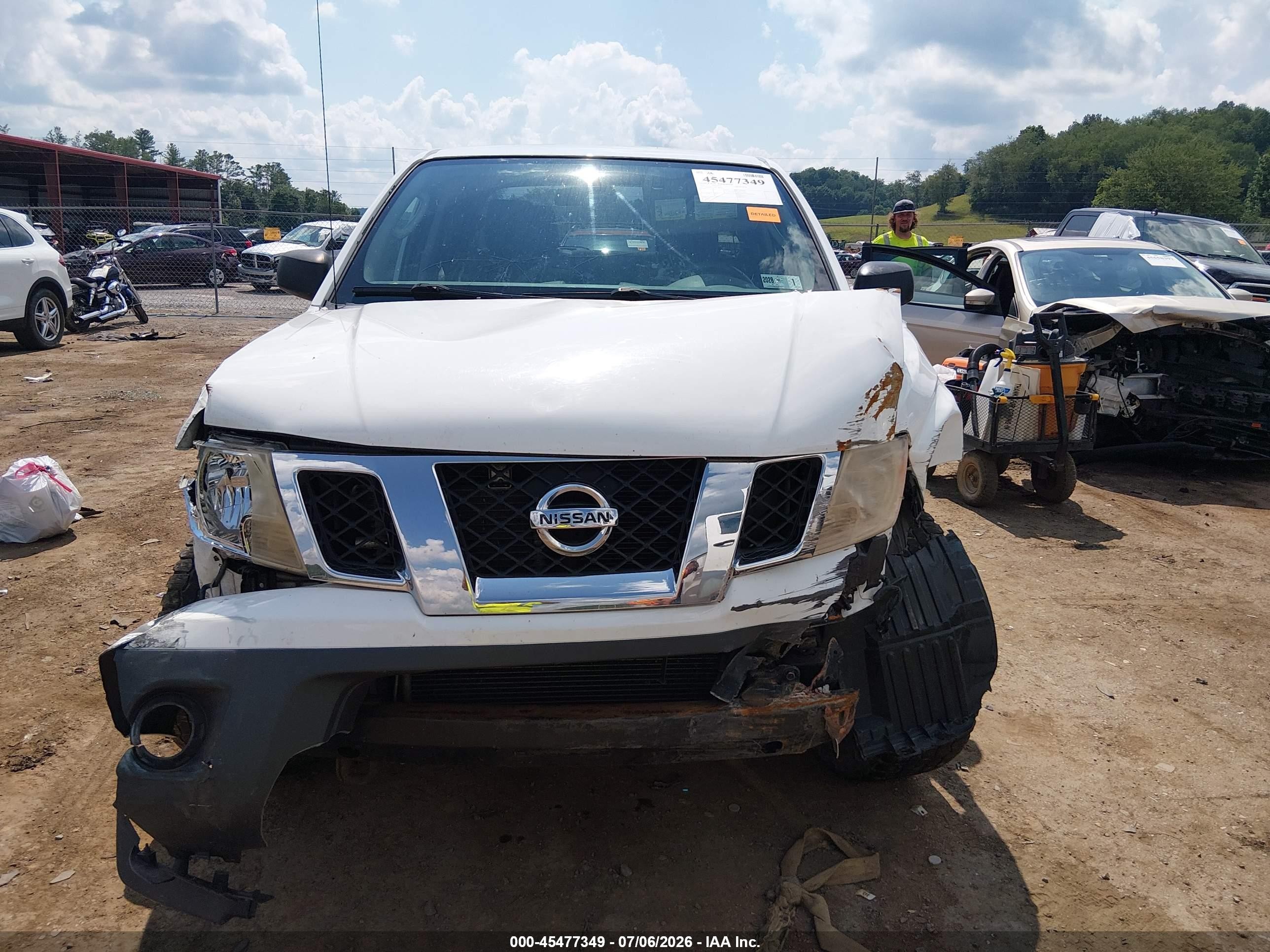 2011 Nissan Frontier S White vin: 1N6AD0EV4BC405161