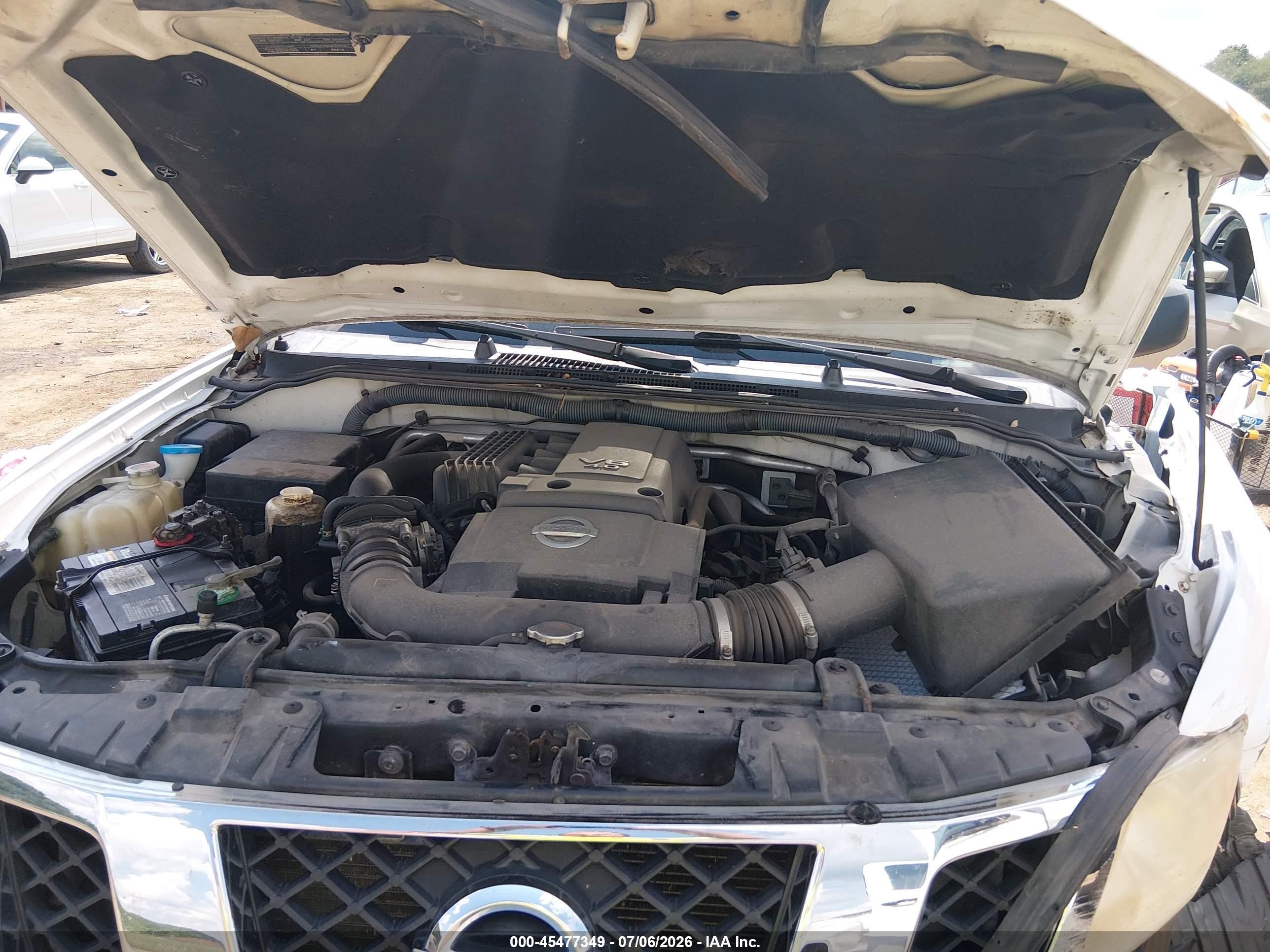 2011 Nissan Frontier S White vin: 1N6AD0EV4BC405161